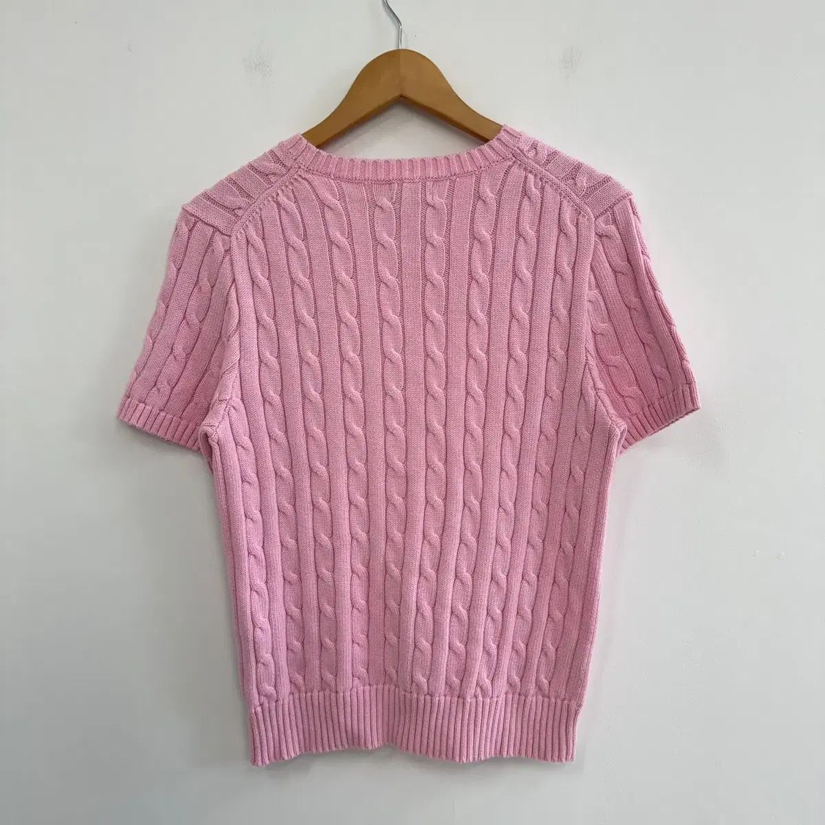 L 新モデル ポロ ラルフローレン ケーブル ケーブル編み ニット 半袖 Tシャツ N 6378