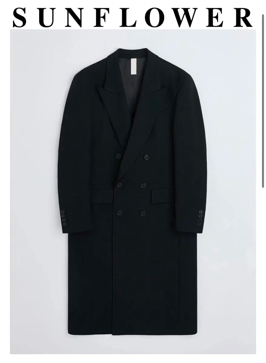サンフラワー ブラック ダブル コート M