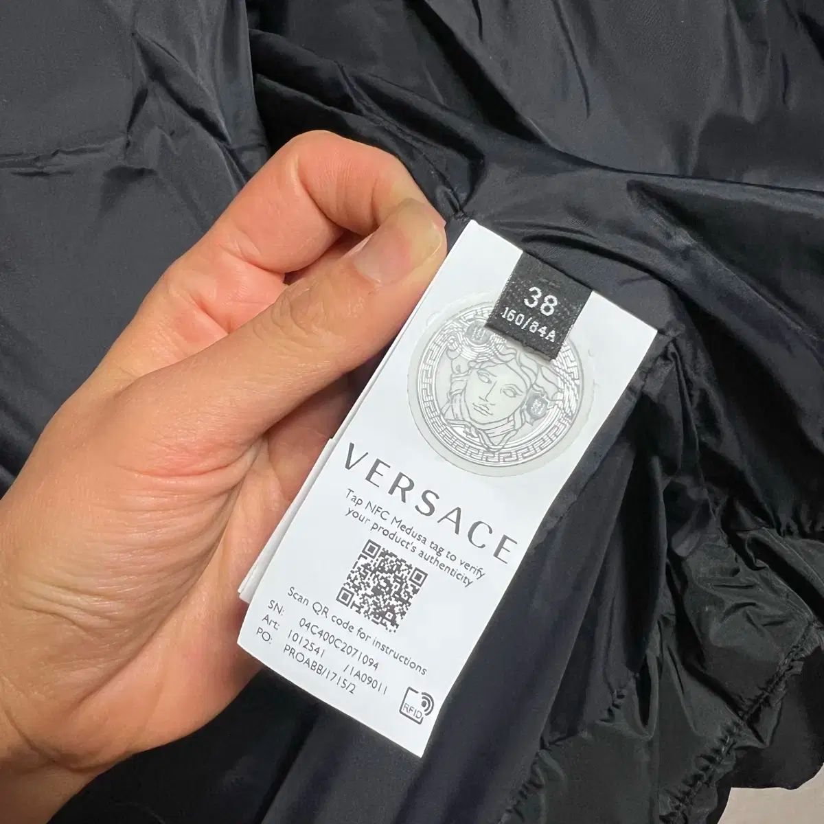 ヴェルサーチェ クロップド ダウン 38 GULLKHAN_COM