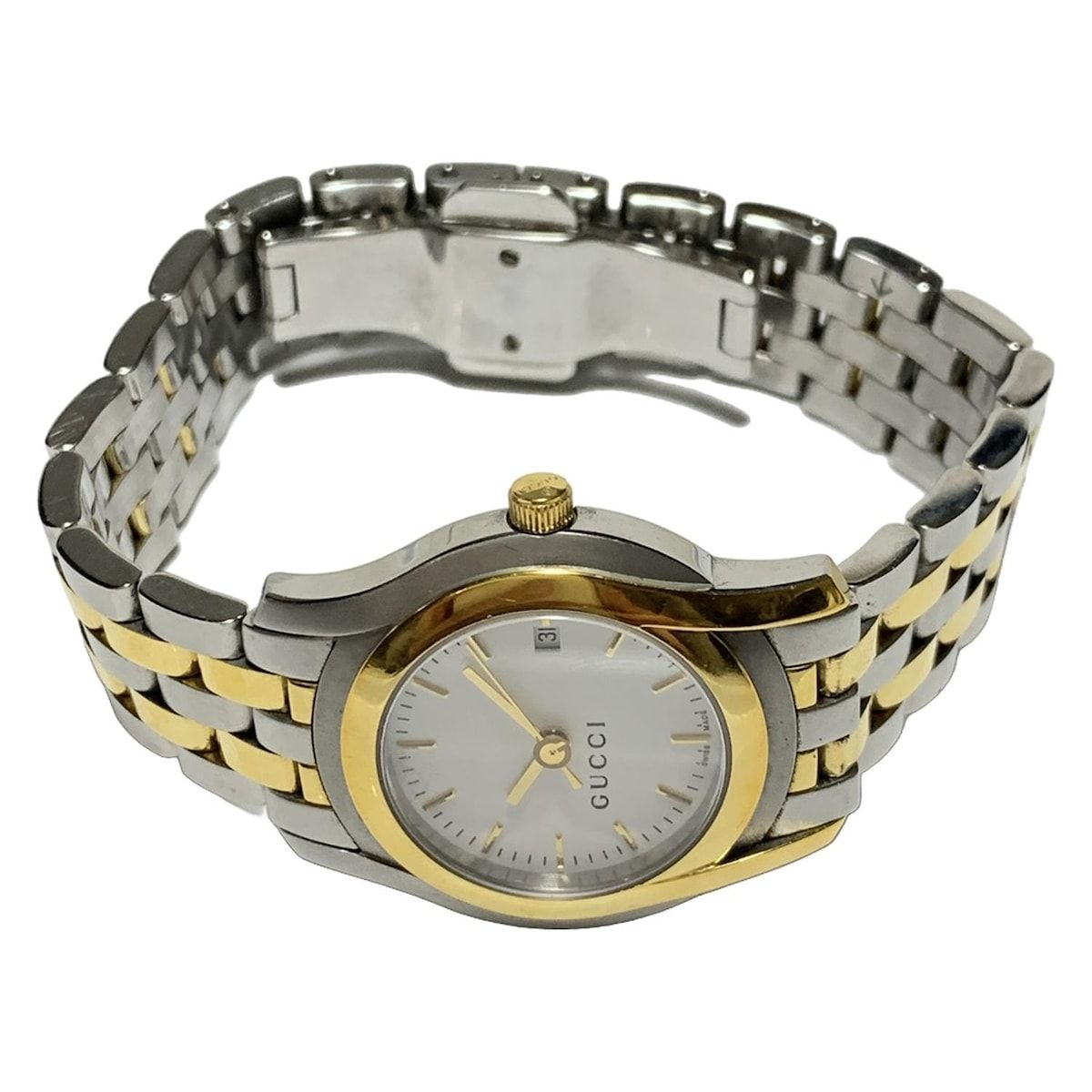 GUCCI グッチ 腕時計 - 5500L レディース 白