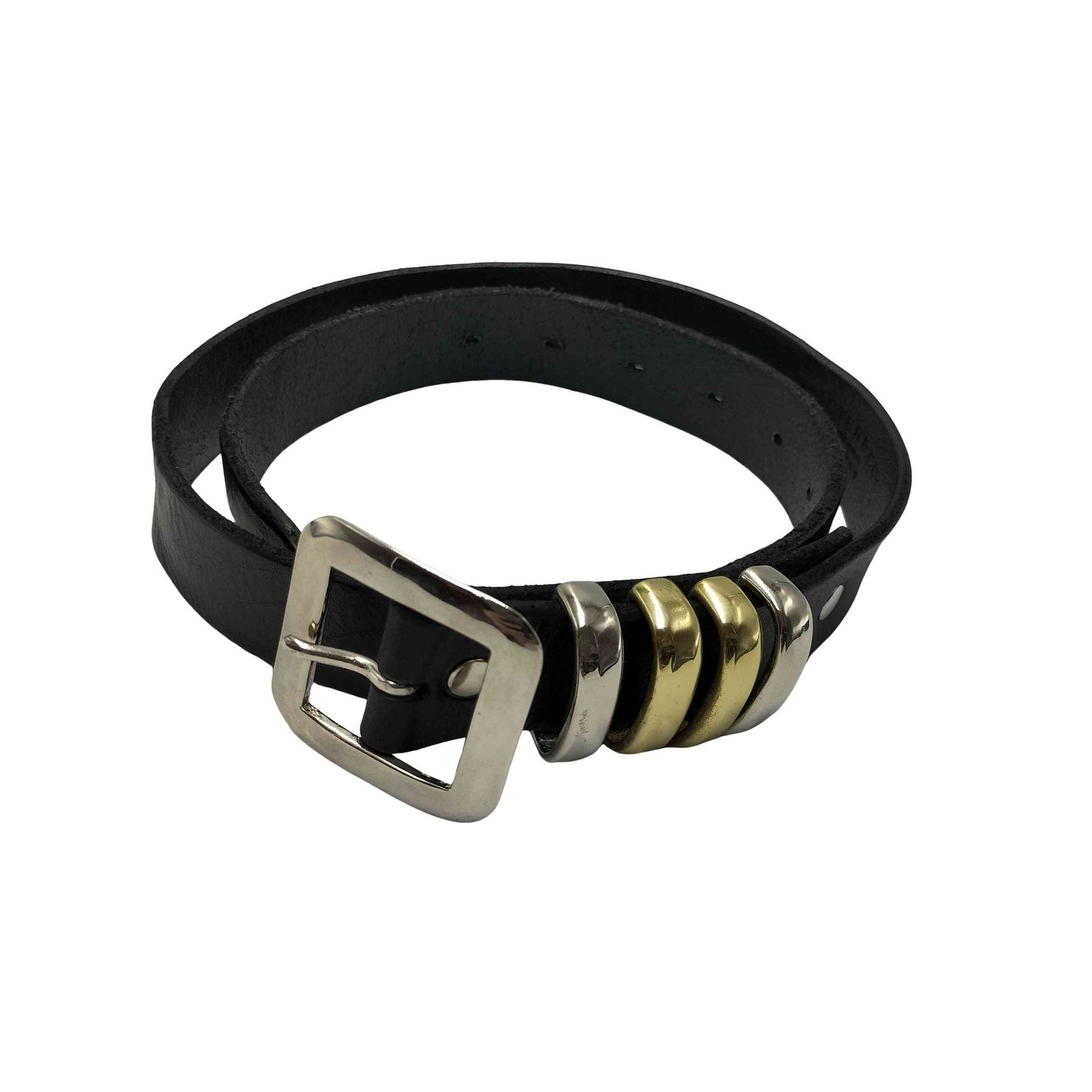 マスターアンドコー MASTER&CO. Amanojak 別注 BRASS 4 LOOP レザーベルト メンズ 28