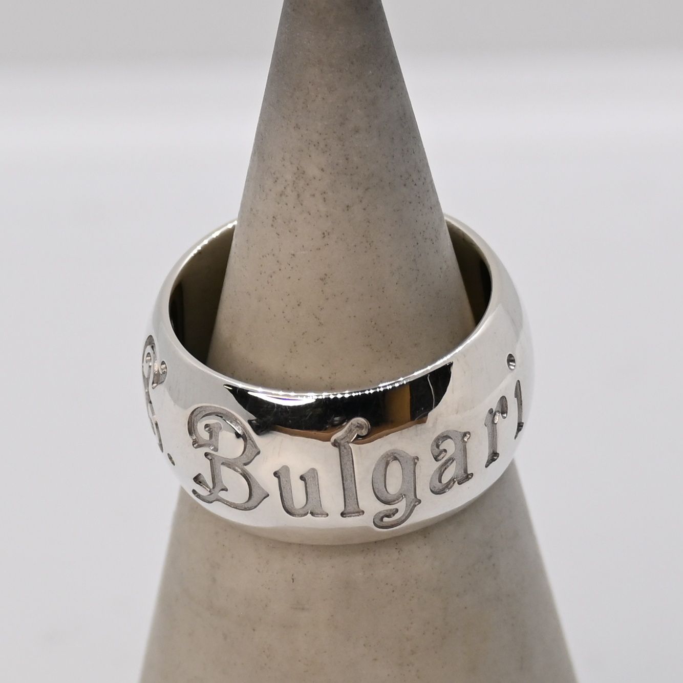 研磨済 BVLGARI シルバー リング Save the Children 12号 SV925 ブルガリ