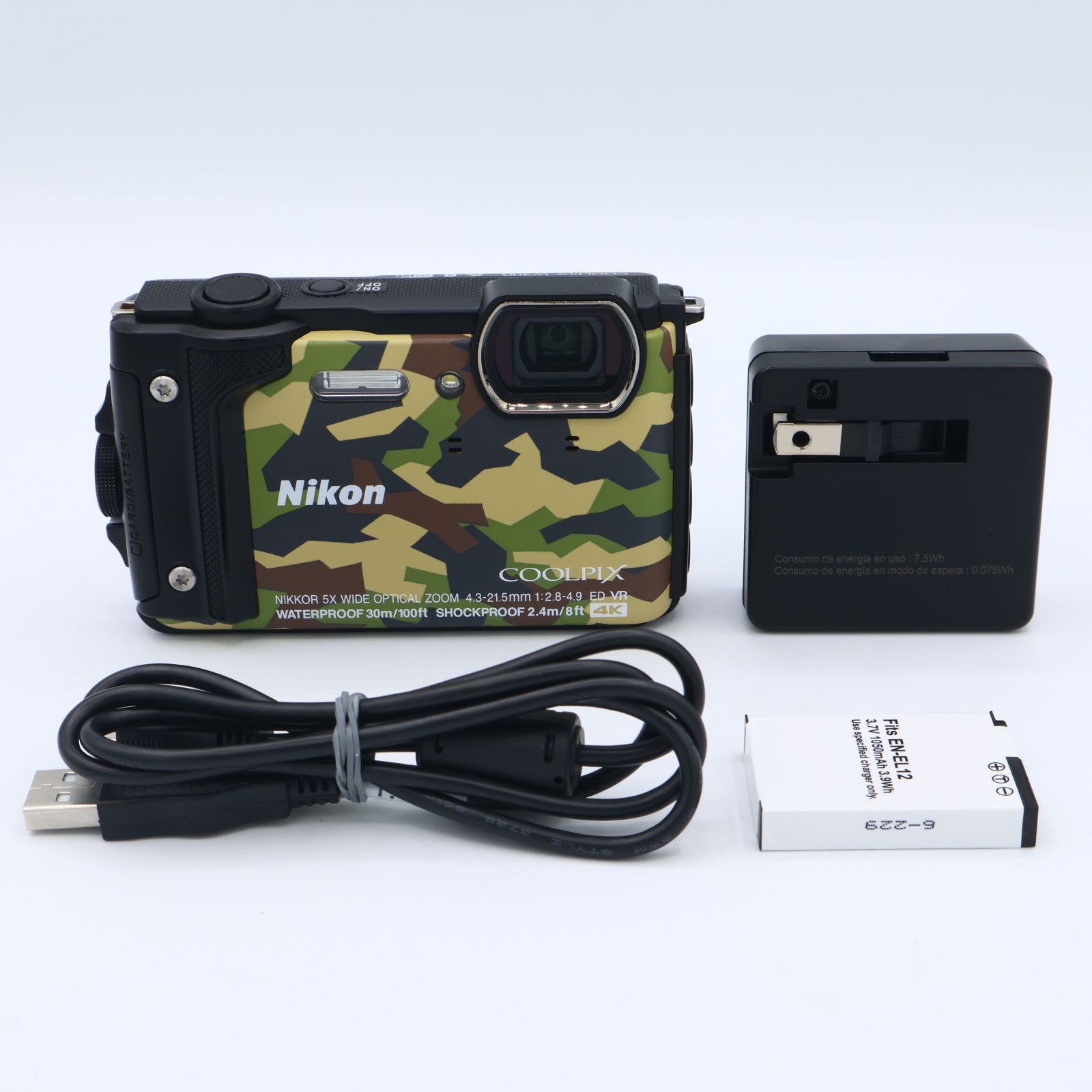 Nikon ニコン デジタルカメラ COOLPIX W300 GR クールピクス カムフラージュ 防水 251025_23009366