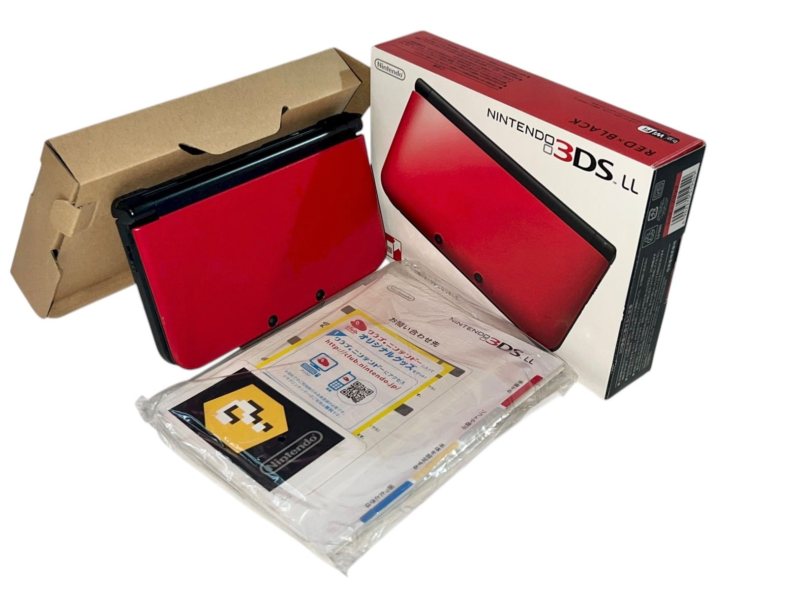 ニンテンドー3DS LL 本体 レッド ブラック