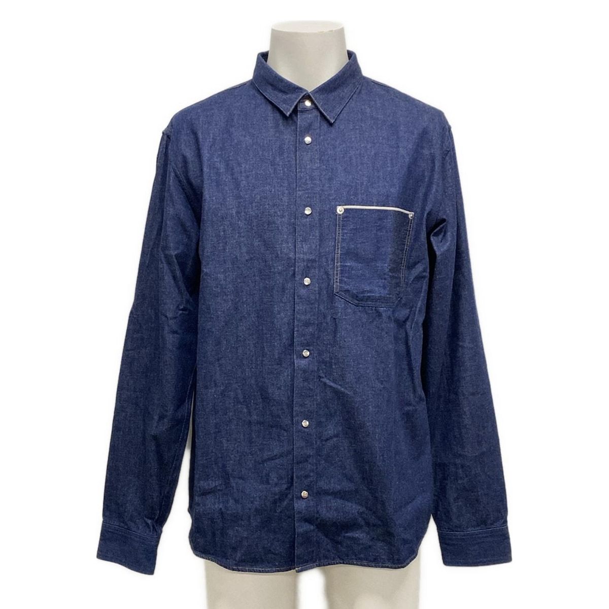 ディオール クリスチャンディオール 長袖シャツ サイズ41 メンズ - 923C505A0019 ダークネイビー デニム 長袖 春 秋 コットン