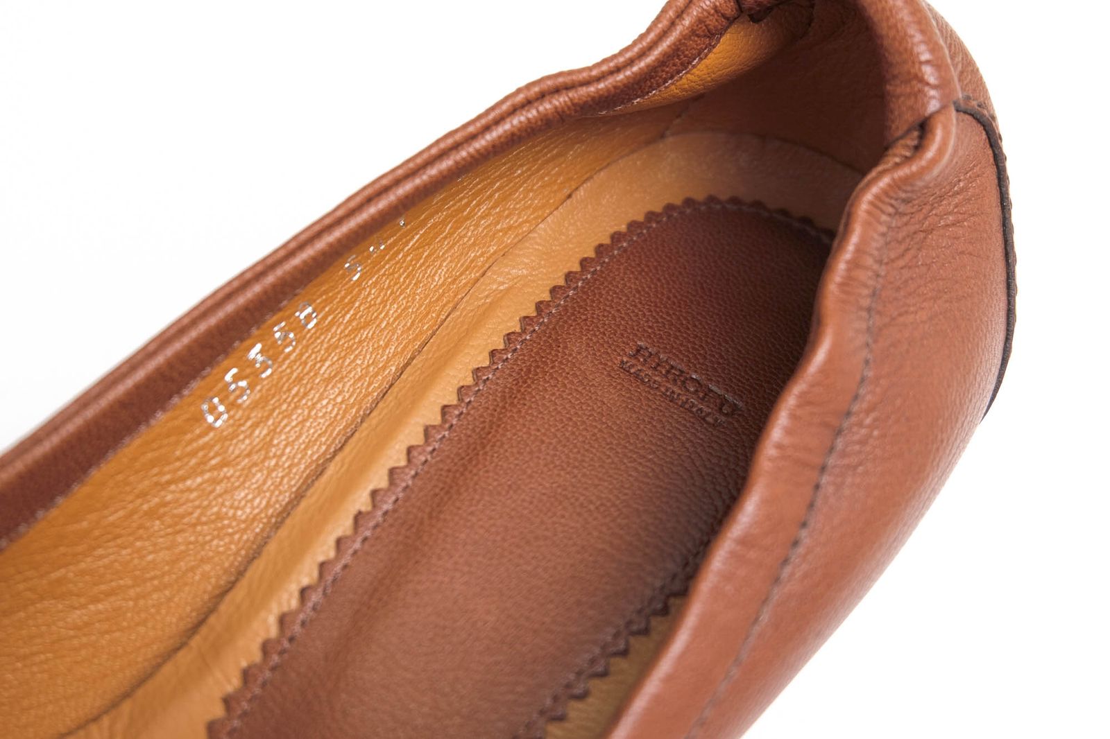  ヒロフ HIROFU パンプス シューズ 靴 レディース 女性 女性用 レザー 革 本革 ブラウン 茶 Uチップ ハイヒール パンプス パンプス