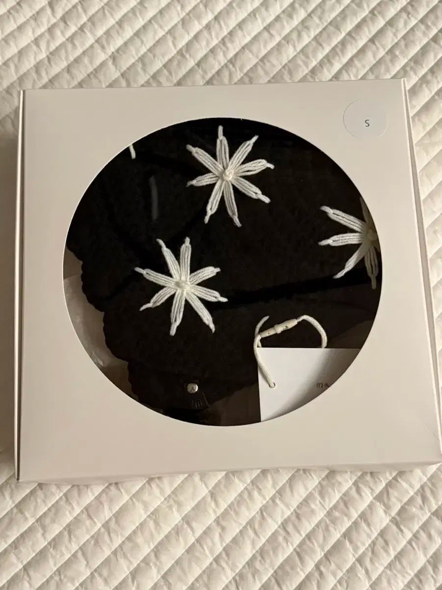 マズクリ シグネチャー 刺繍 ボネット ブラックS