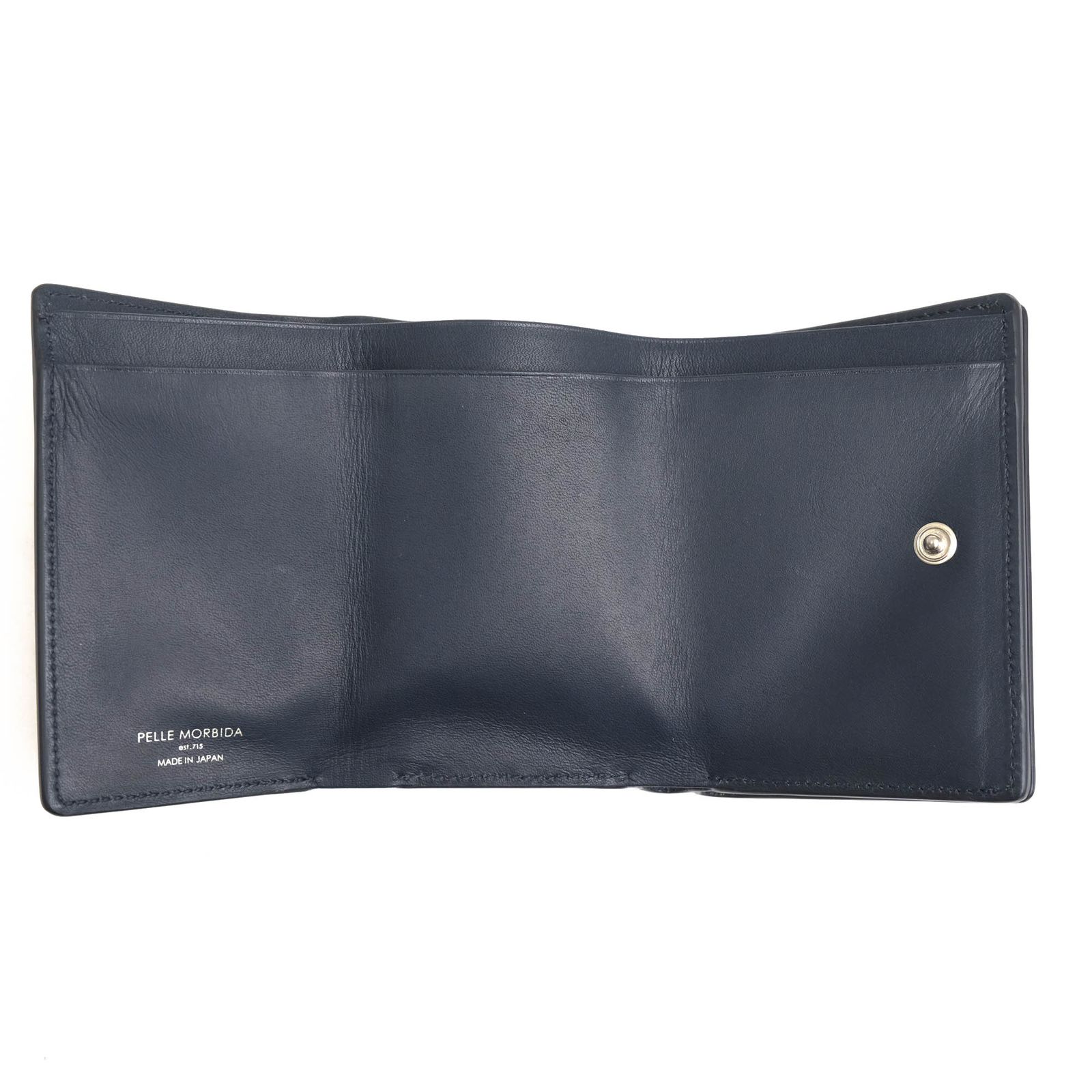  ペッレモルビダ PELLE MORBIDA 財布 ウォレット メンズ 男性 男性用 レザー 革 本革 ネイビー 紺 PMO-BA 519 Barca バルカ コンパクトウォレット 小銭入れあり 三つ折り 二つ折り財布 折り財布