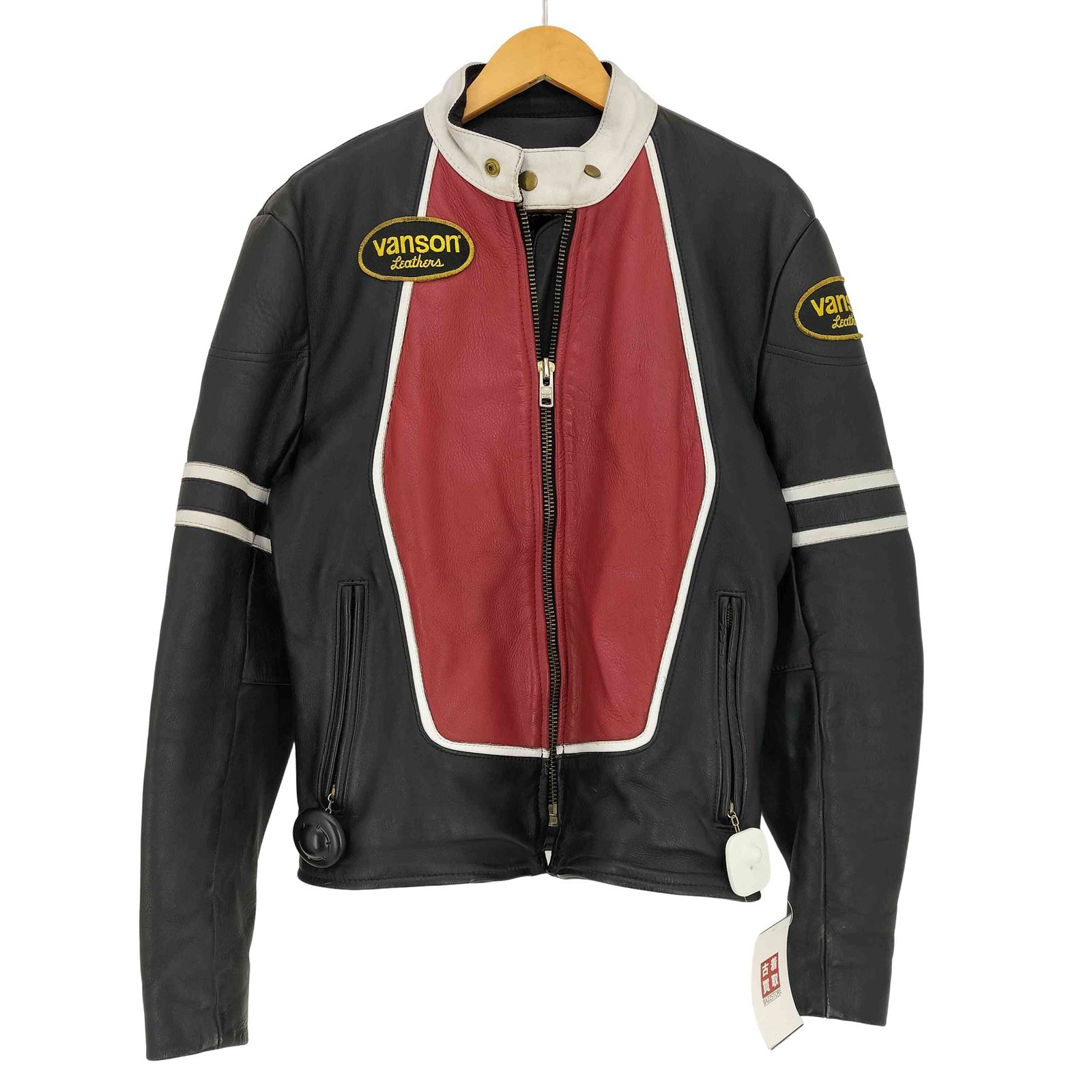 バンソン VANSON RJVシングルレザージャケット メンズ US 38