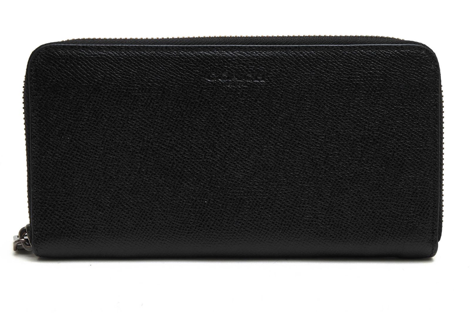 コーチ COACH 長財布 財布 ウォレット メンズ 男性 男性用 レザー 革 本革 ブラック 黒 F58107 Accordion Wallet In Crossgrain Leather アコーディオン ウォレット 小銭入れあり ラウンドジップ ラウンド