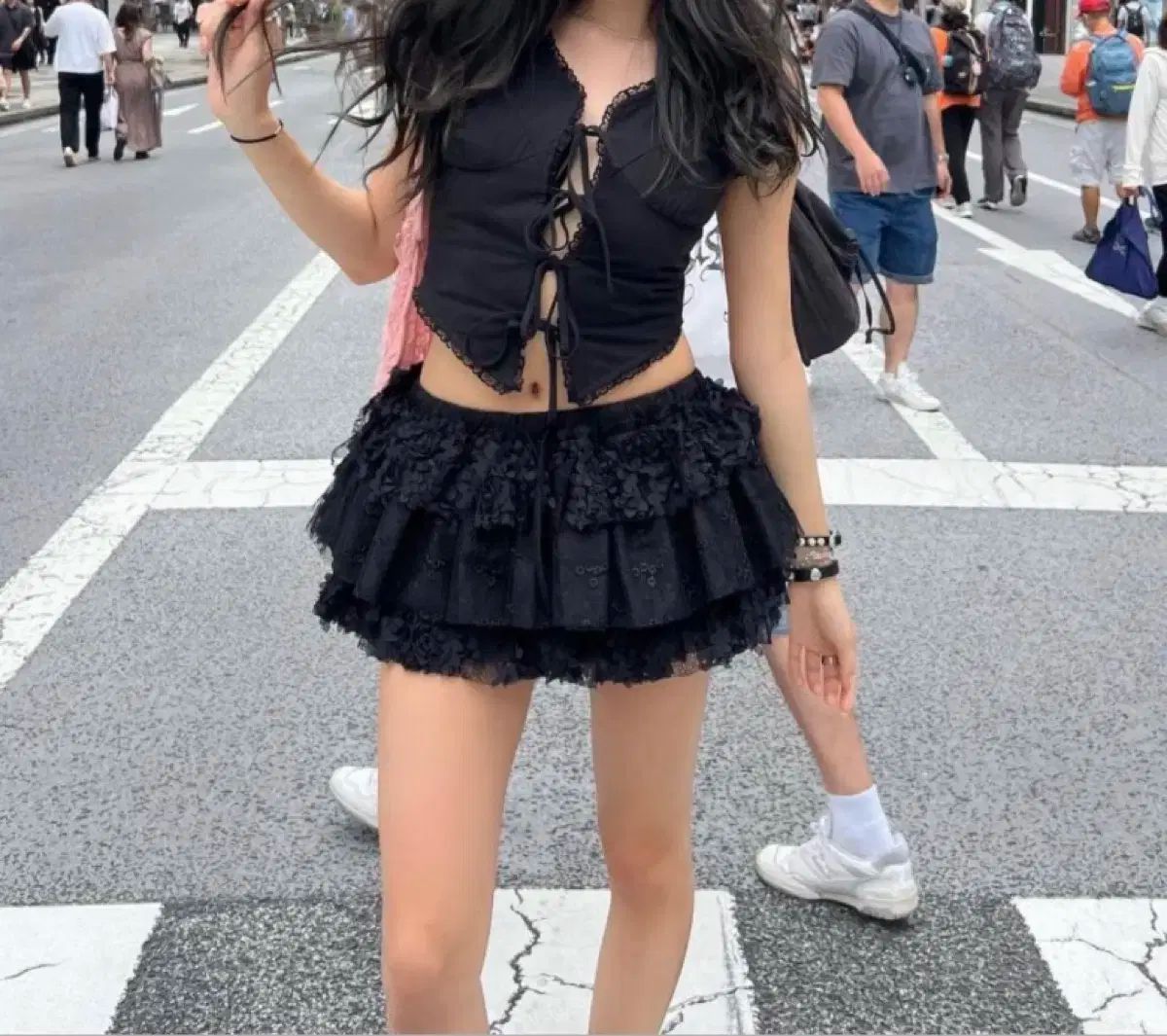 Glowny 글로니 Girl FRIEND レース フリル ミニ スカート