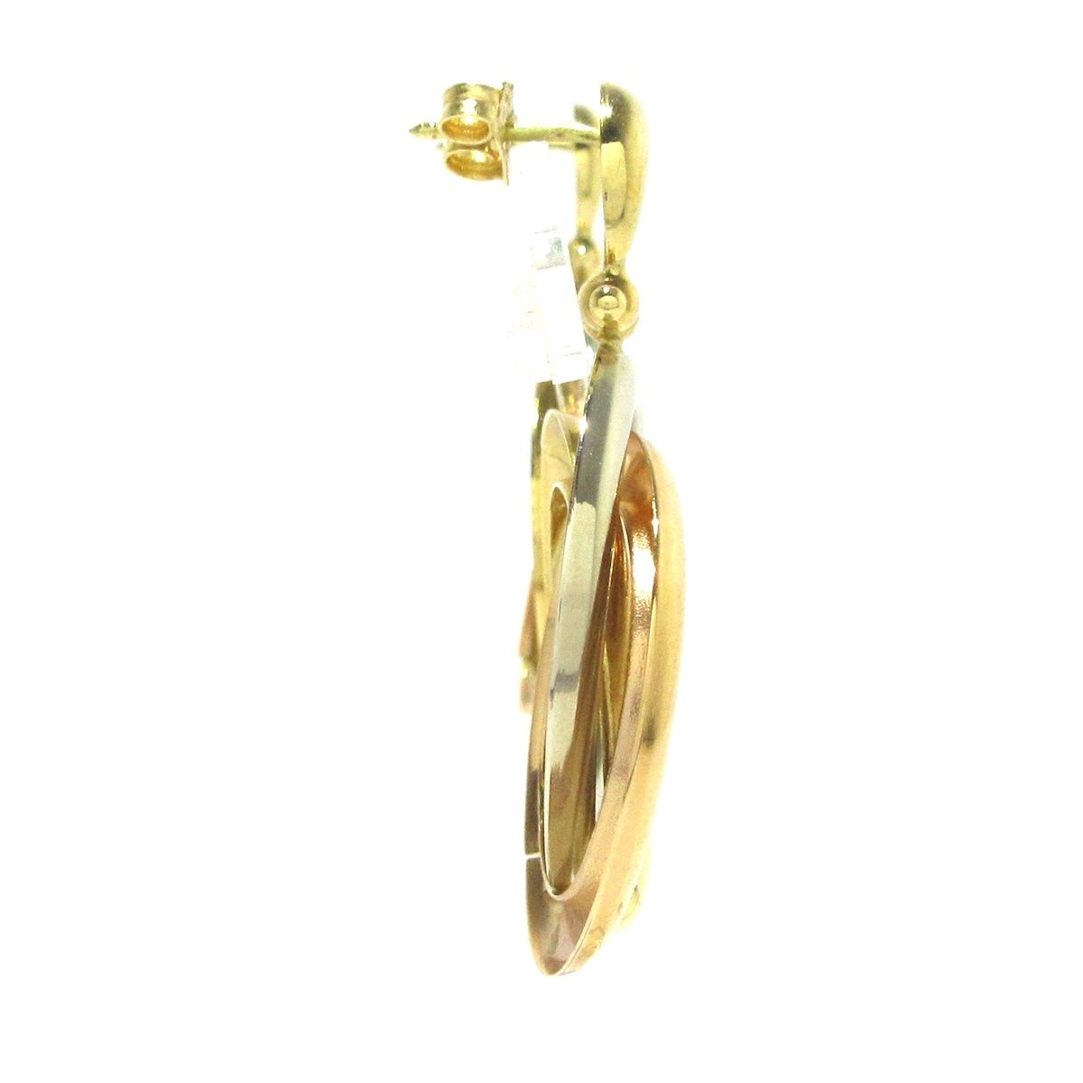 Unbranded ノーブランド ピアス K18YG×K18WG×K18PG 総重量13.7g