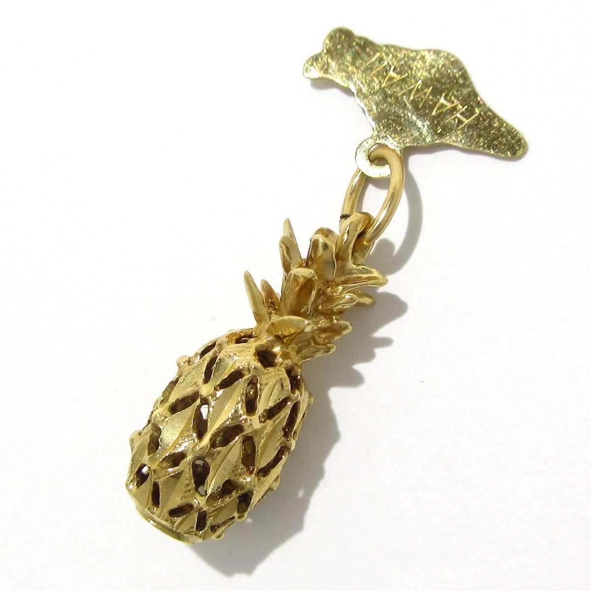 Unbranded ノーブランド ペンダントトップ K14YG 総重量2.0g パイナップル