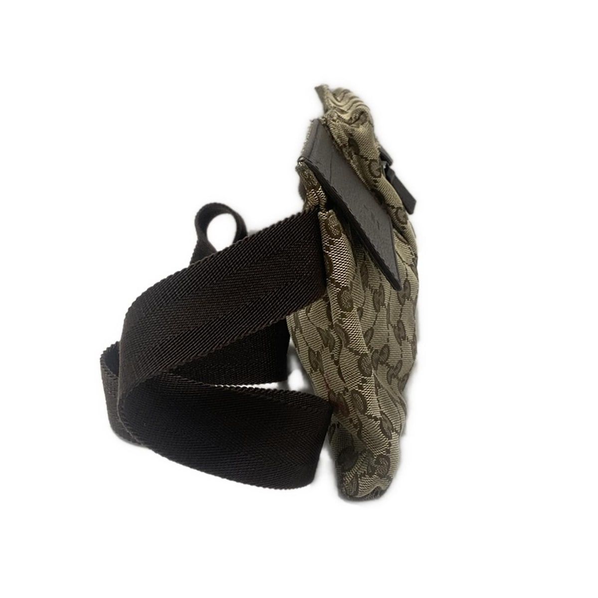 GUCCI グッチ ウエストポーチ GG柄 28566 ブラウン×ダークブラウン レザー