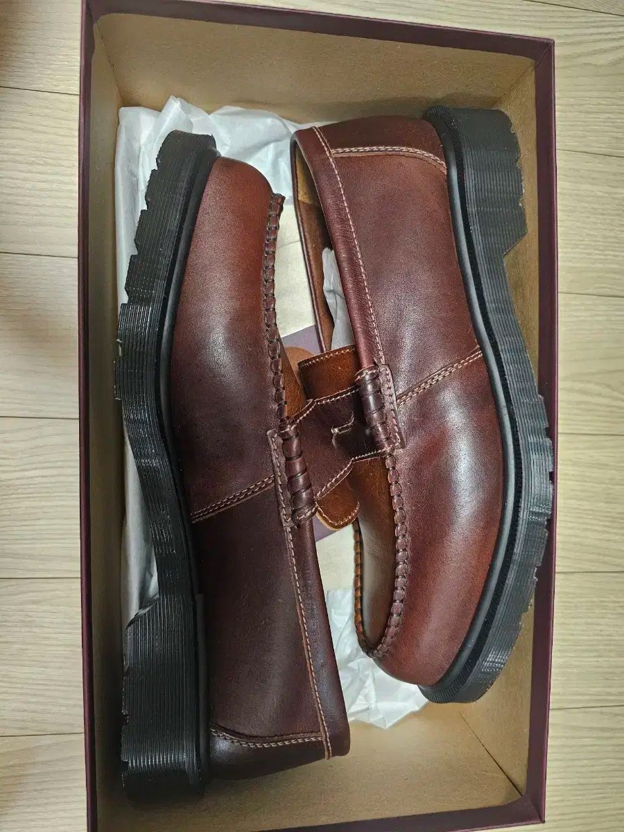 DR MARTENS ドクターマーチン フェントン ローファー ブラウン made in england UK 9 290 ローファー ブーツ 革靴 靴