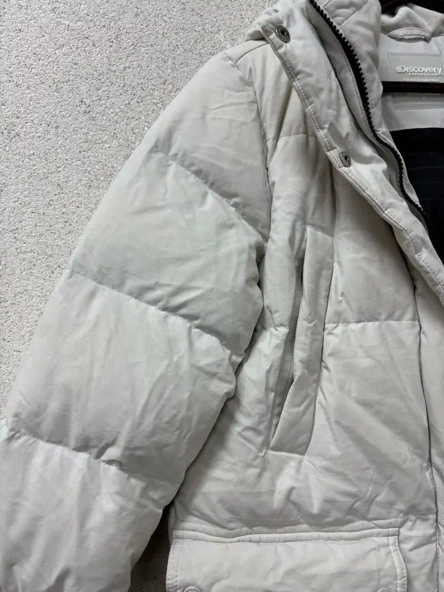 DISCOVERY ダウンジャケット ロング丈 染みあり GULLKHAN_COM