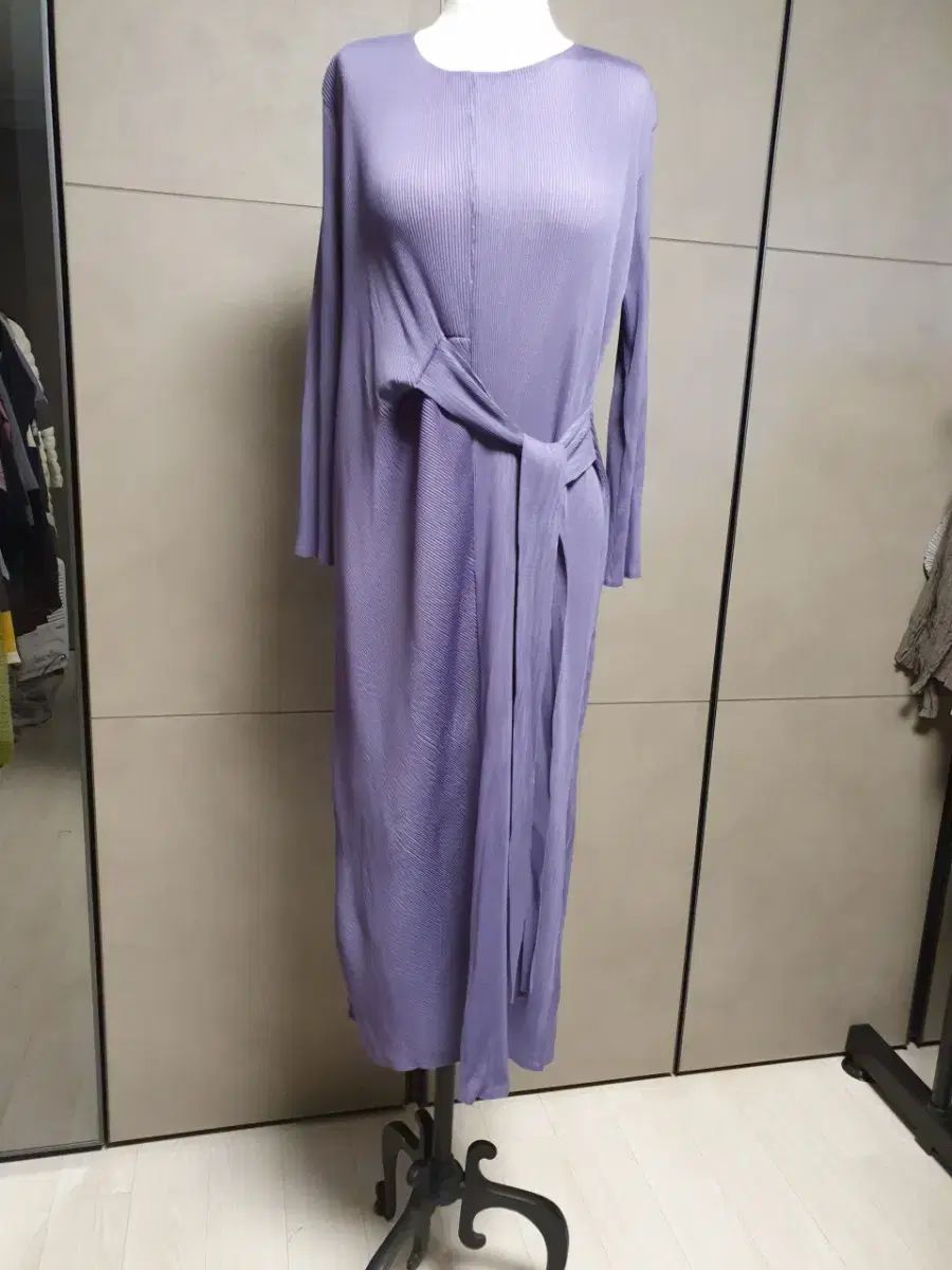 ラベンダー色 ウエスト紐