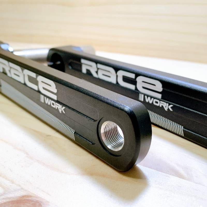 RACEWORK クランクセット 42T 170mm 7075アルミ CNC 軽量 中空クランク BB付属 24mmスピンドル ロード ミニベロ クロス対応 シングル化 フロントシングル ナローワイド シマノ互換 ダイレクトマウント トランプ柄 BRIGHTFACE_UK