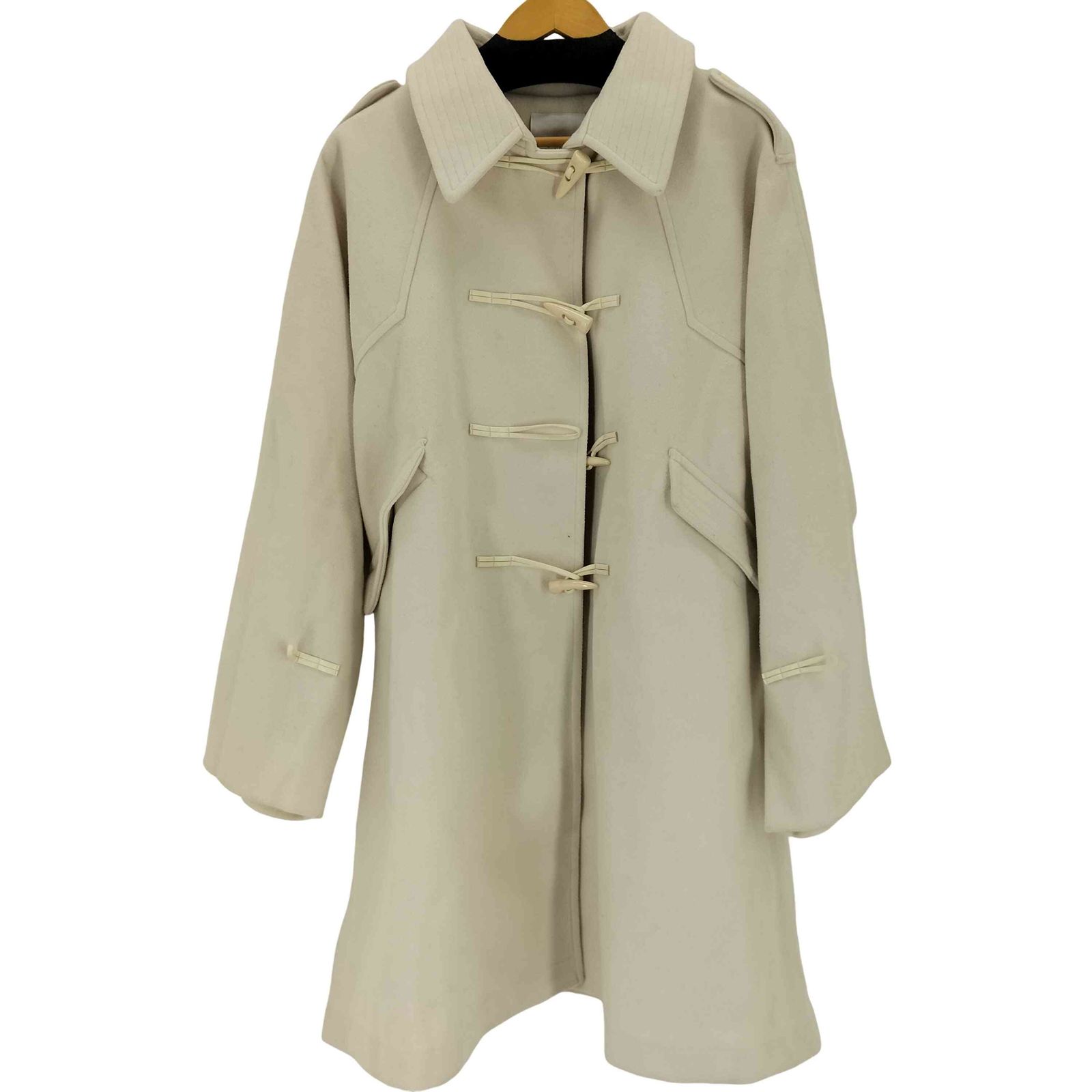 ウィルフリー willfully tent toggle jersey melton various midi coat レディース