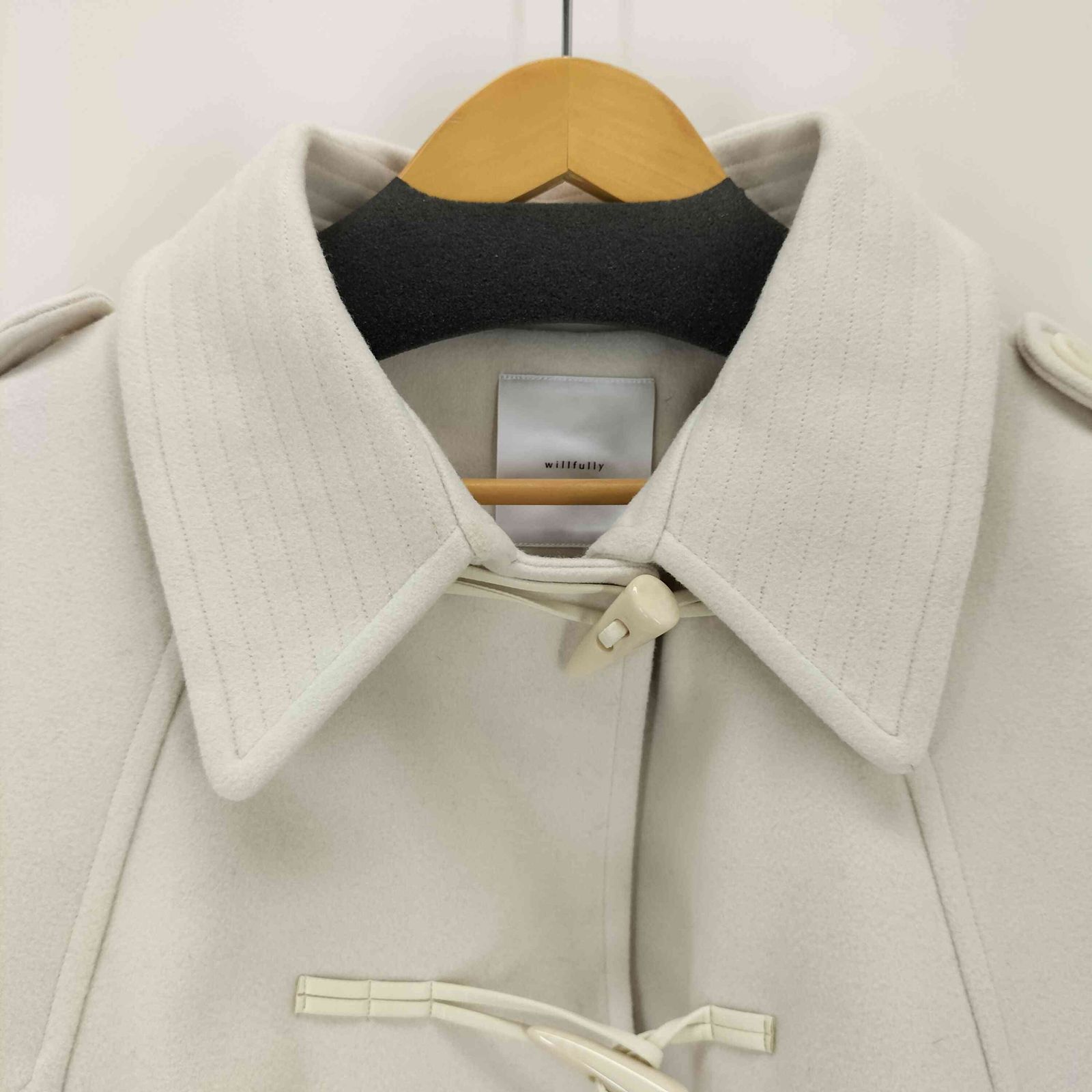 ウィルフリー willfully tent toggle jersey melton various midi coat レディース GULLKHAN_COM