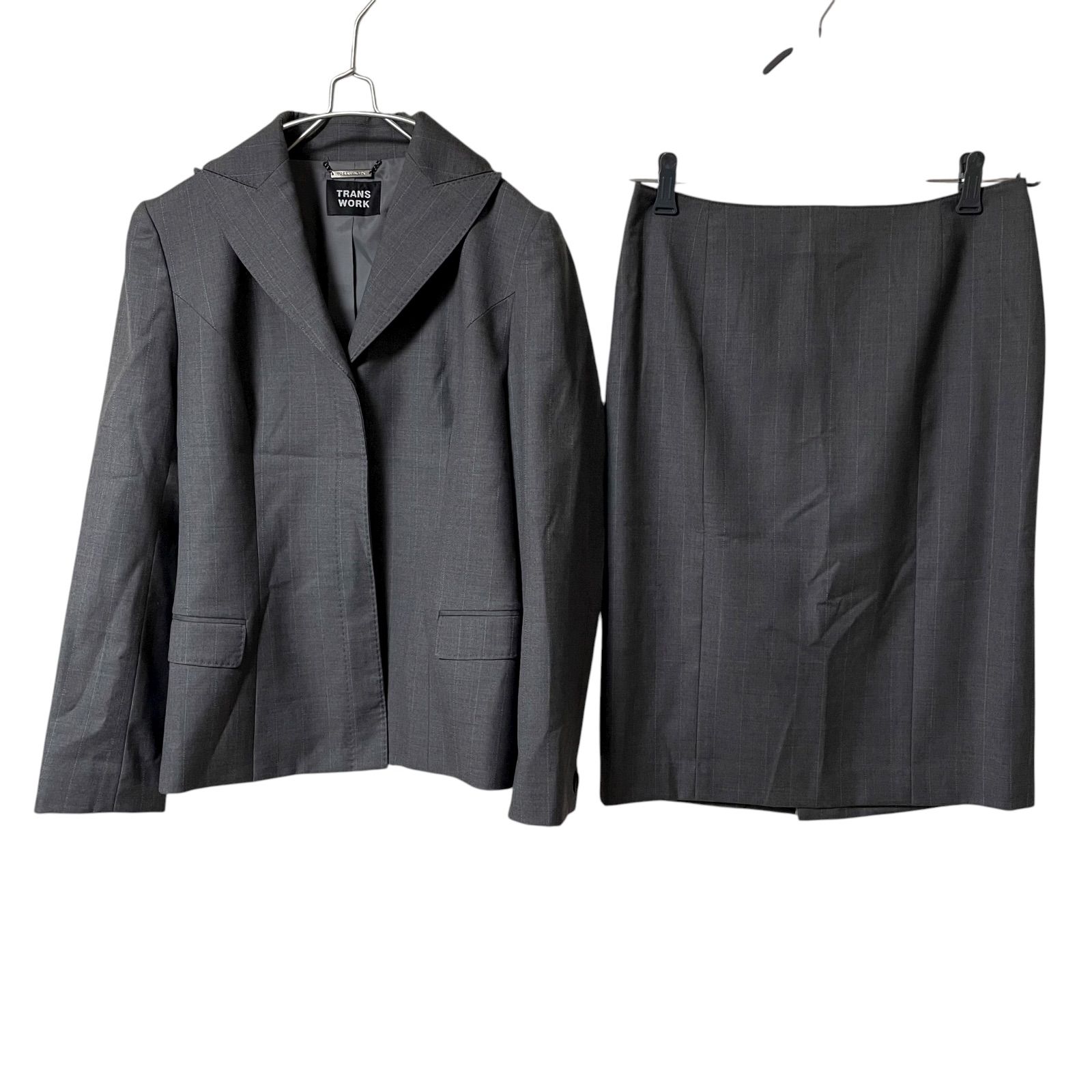 RE260【美品】TRANS WORK トランスワーク スカートスーツ スカート