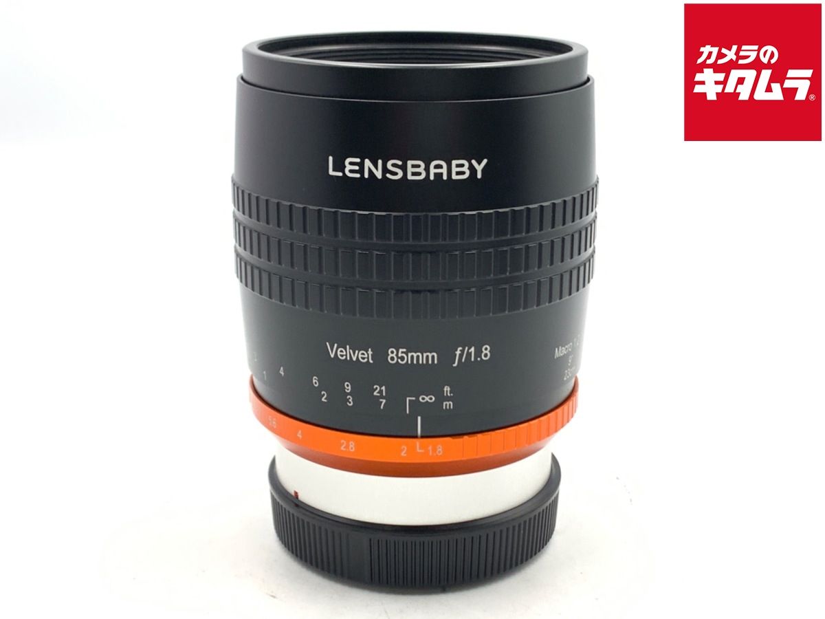 並品 レンズベビー ベルベット 85mm F1.8 ソフト キヤノンRF用 ブラック