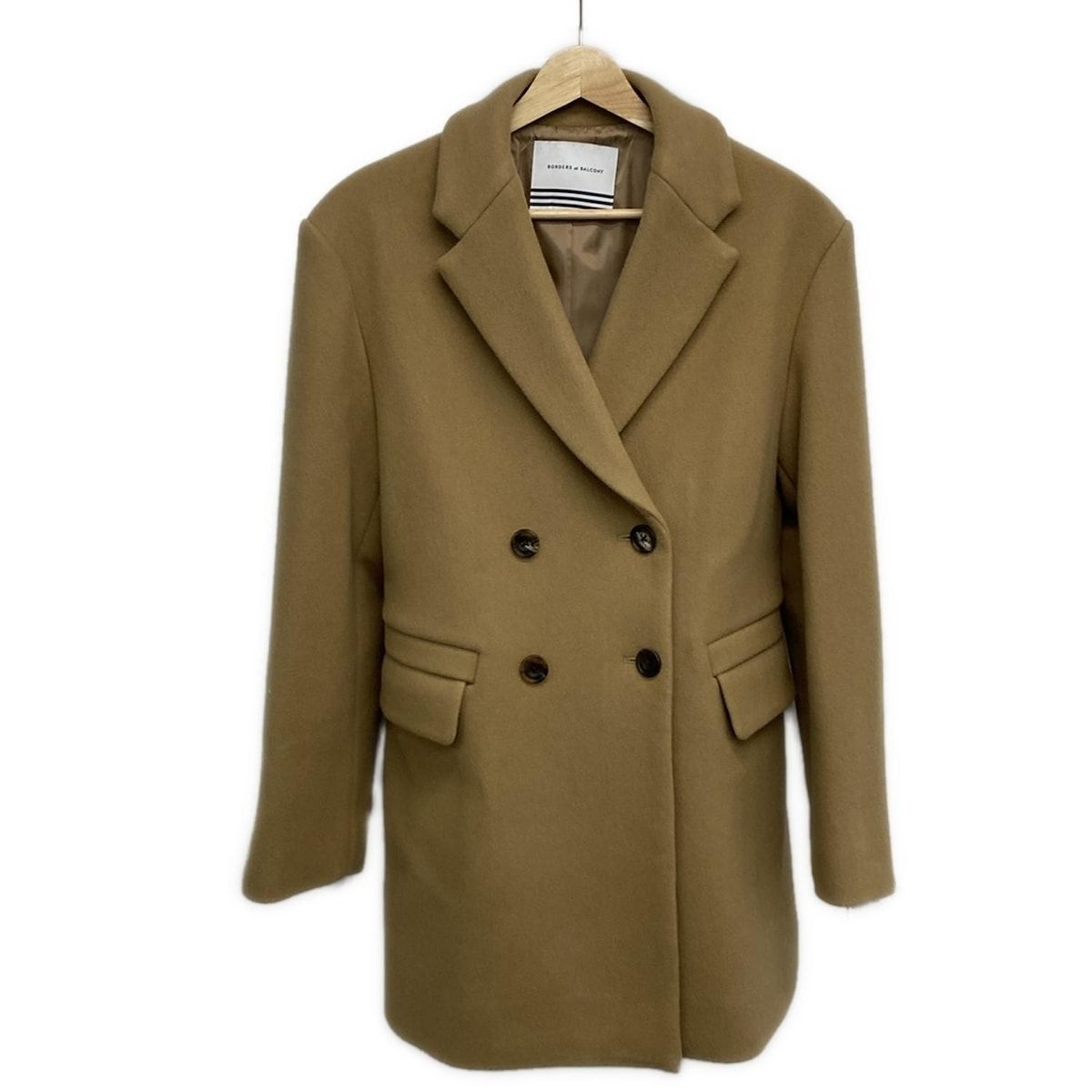 BORDERS at BALCONY ボーダーズアットバルコニー コート サイズ38 M レディース - ベージュ チェスターコート 冬物