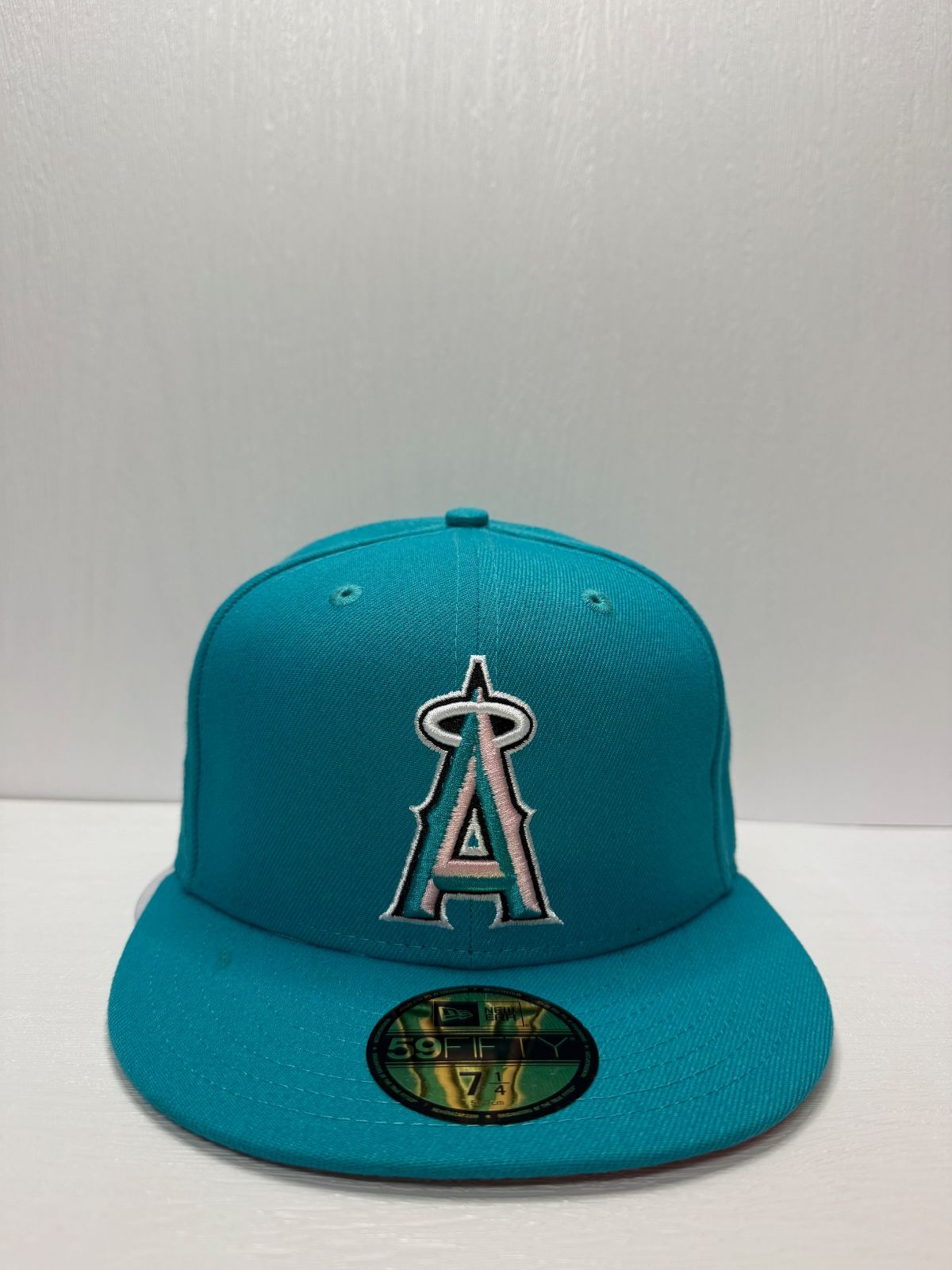 一般家庭用 Newera ロサンゼルスエンゼルス ワールドシリーズ2002 59fifty フィッティドキャップ ブルー