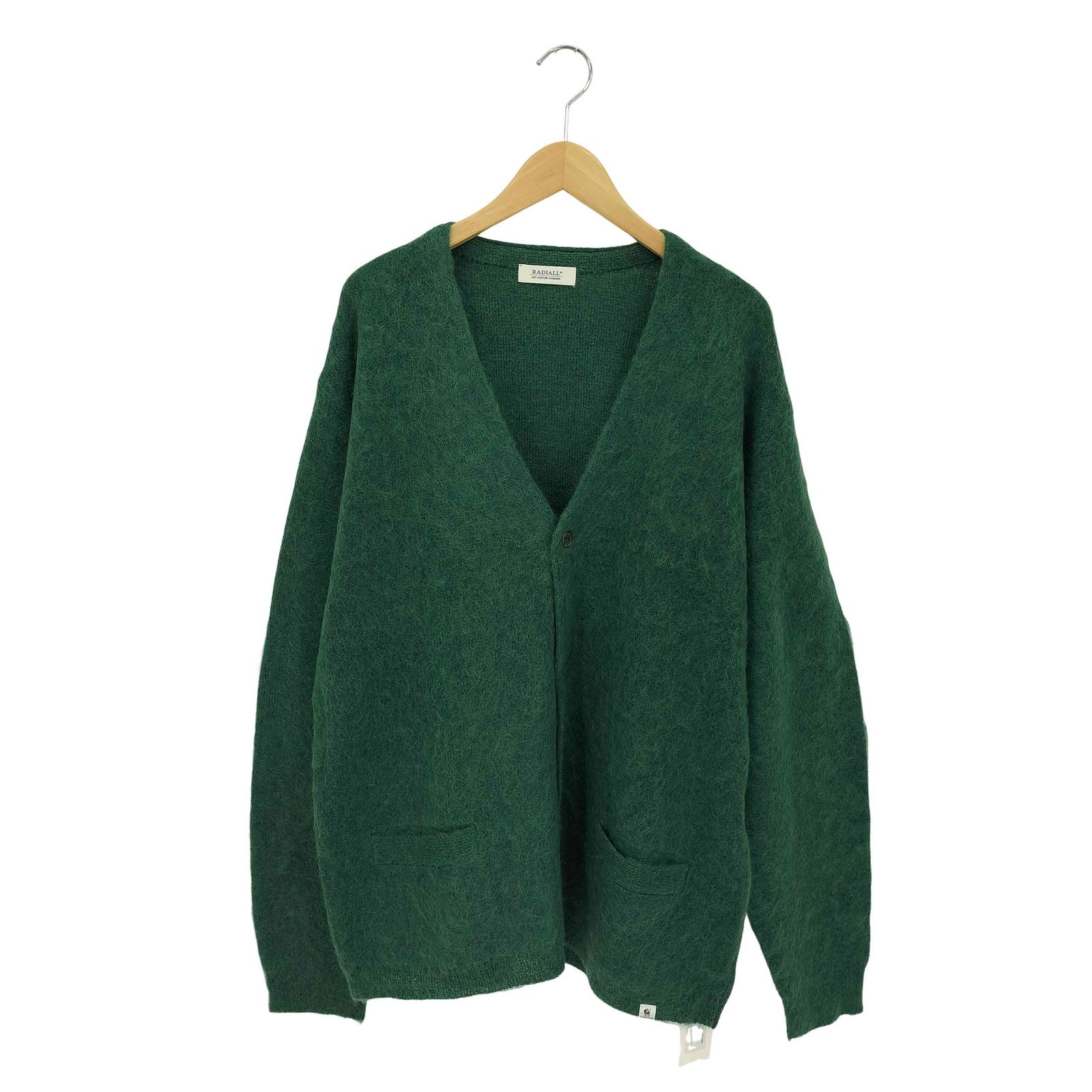 ラディアル RADIALL ERCOL CARDIGAN SWEATER L S モヘヤ混 シャギーニット カーディガン メンズ L