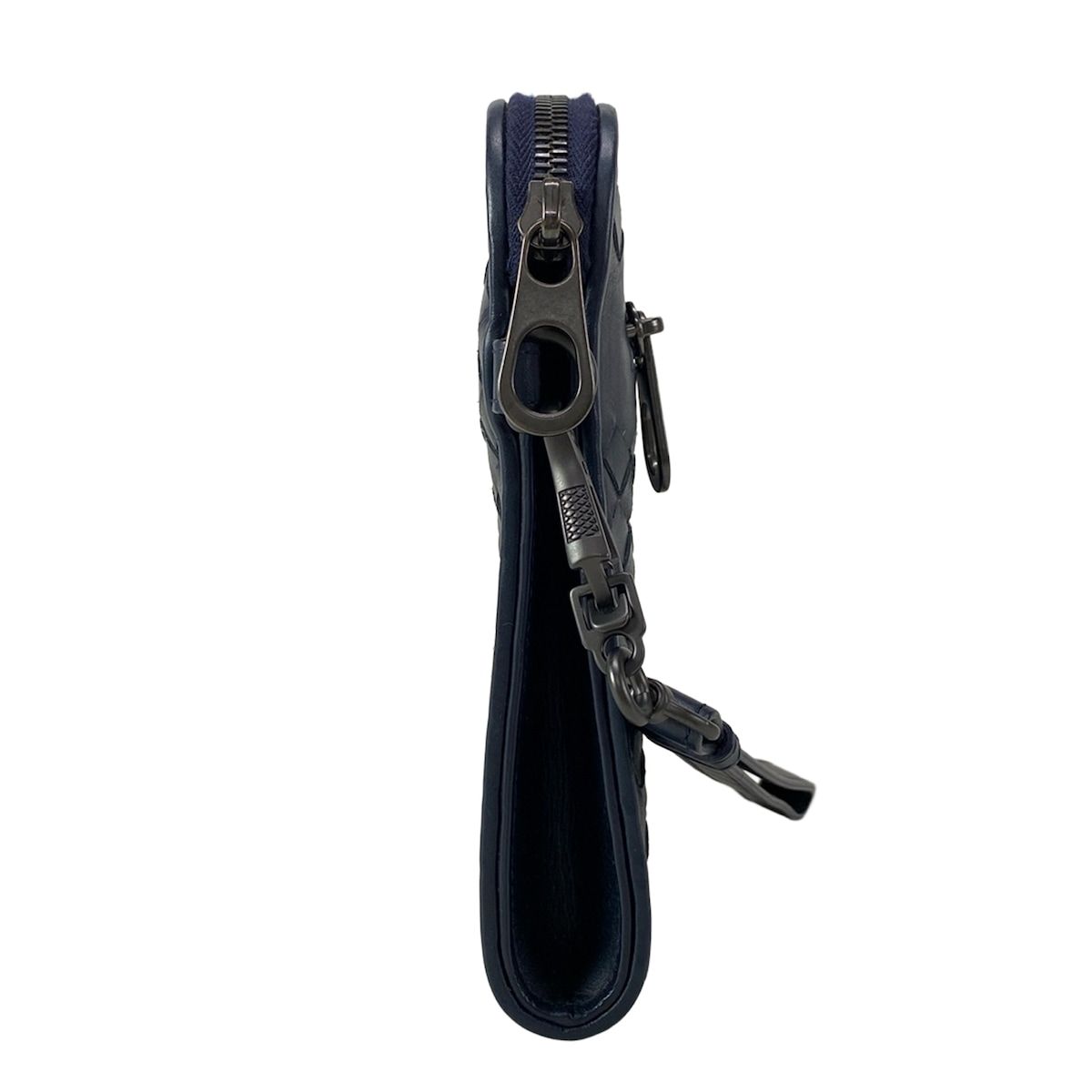 BOTTEGA VENETA ボッテガヴェネタ クラッチバッグ イントレチャート ダークネイビー レザー