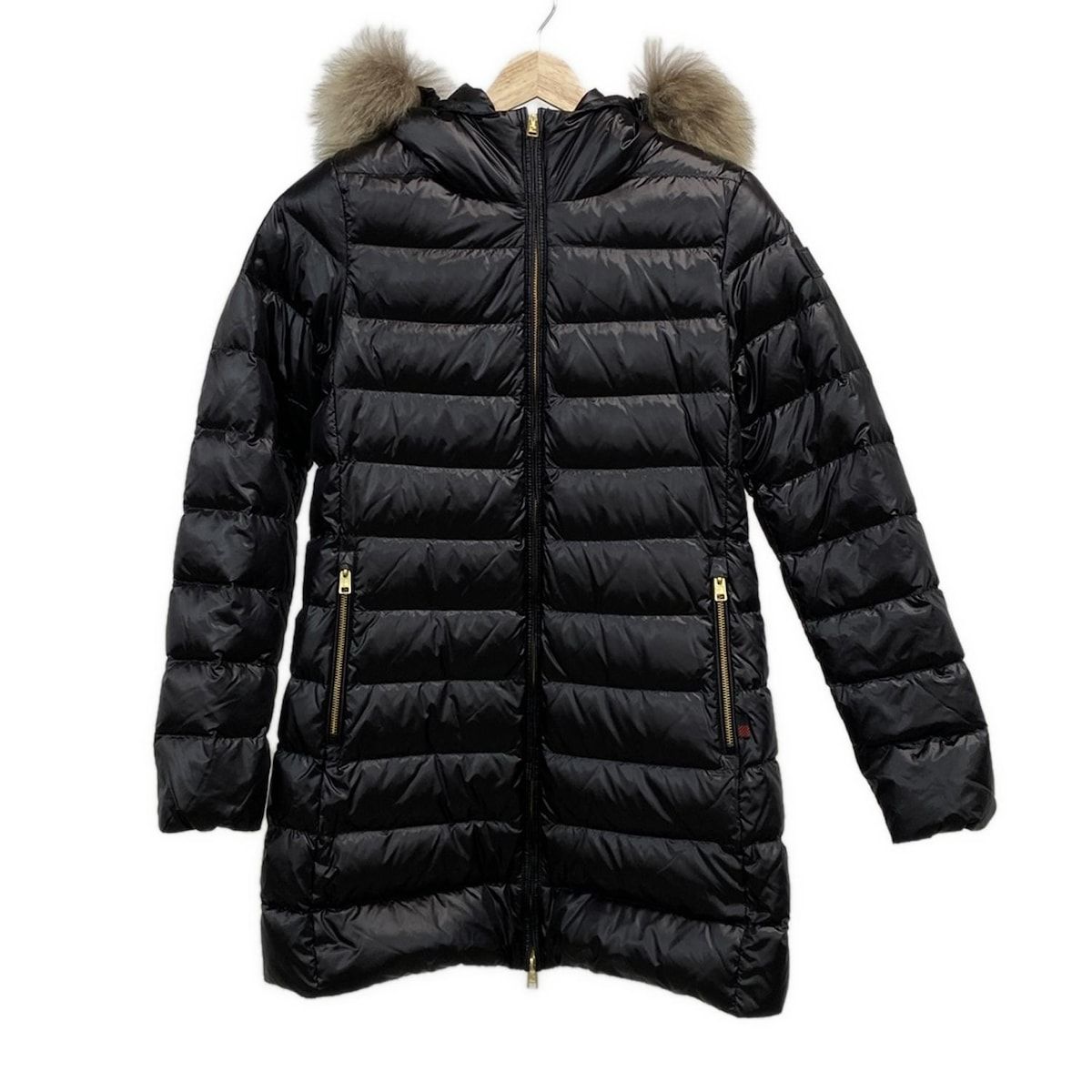 WOOLRICH ウールリッチ ダウンコート サイズM レディース - 黒 冬物 ダウン ファー取り外し可