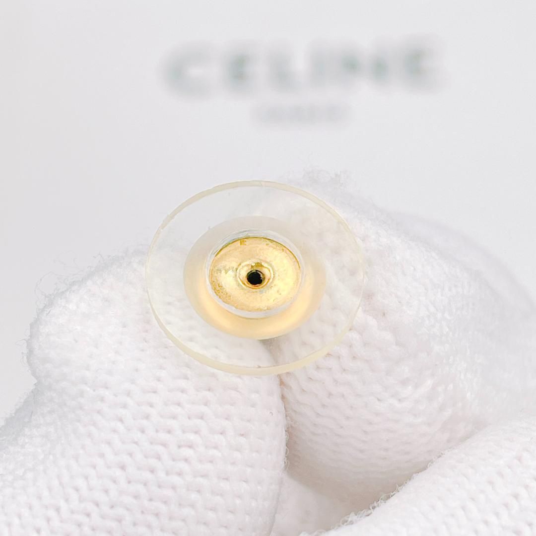 セリーヌ 仕上済 CELINE マカダム ゴールド ピアス 0.7g 片耳用 ブランド FORTGASGNV_COM_BR