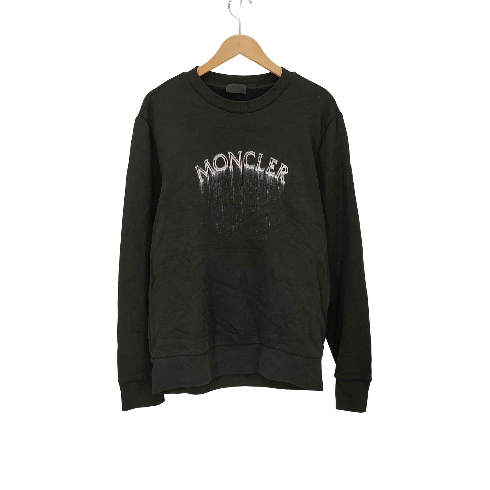 モンクレール MONCLER 24SS フロントロゴプリント クルーネックスウェット メンズ JPN L