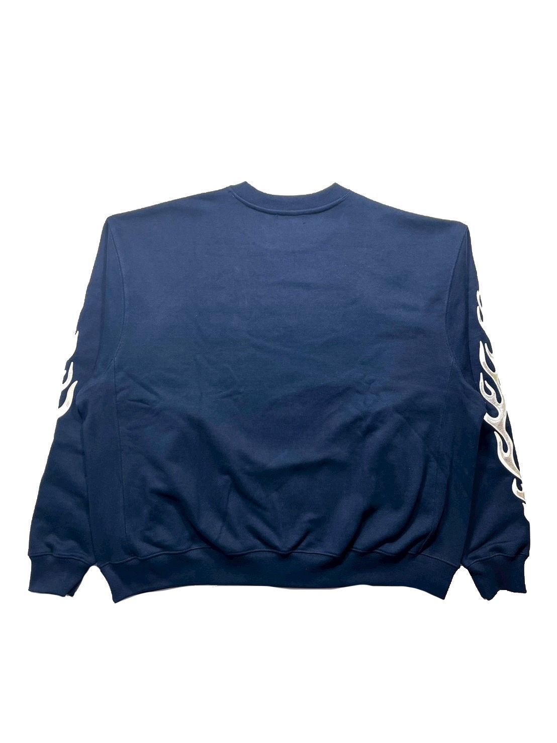 THUG CLUB Leather Flame Sweatshirt