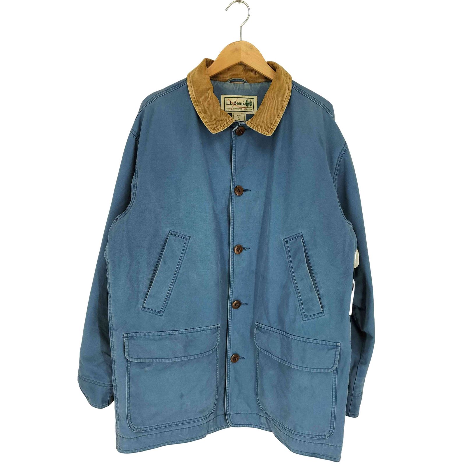 エルエルビーン L.L.Bean 00s 総柄ライナー 襟切替ハンティングジャケット メンズ L