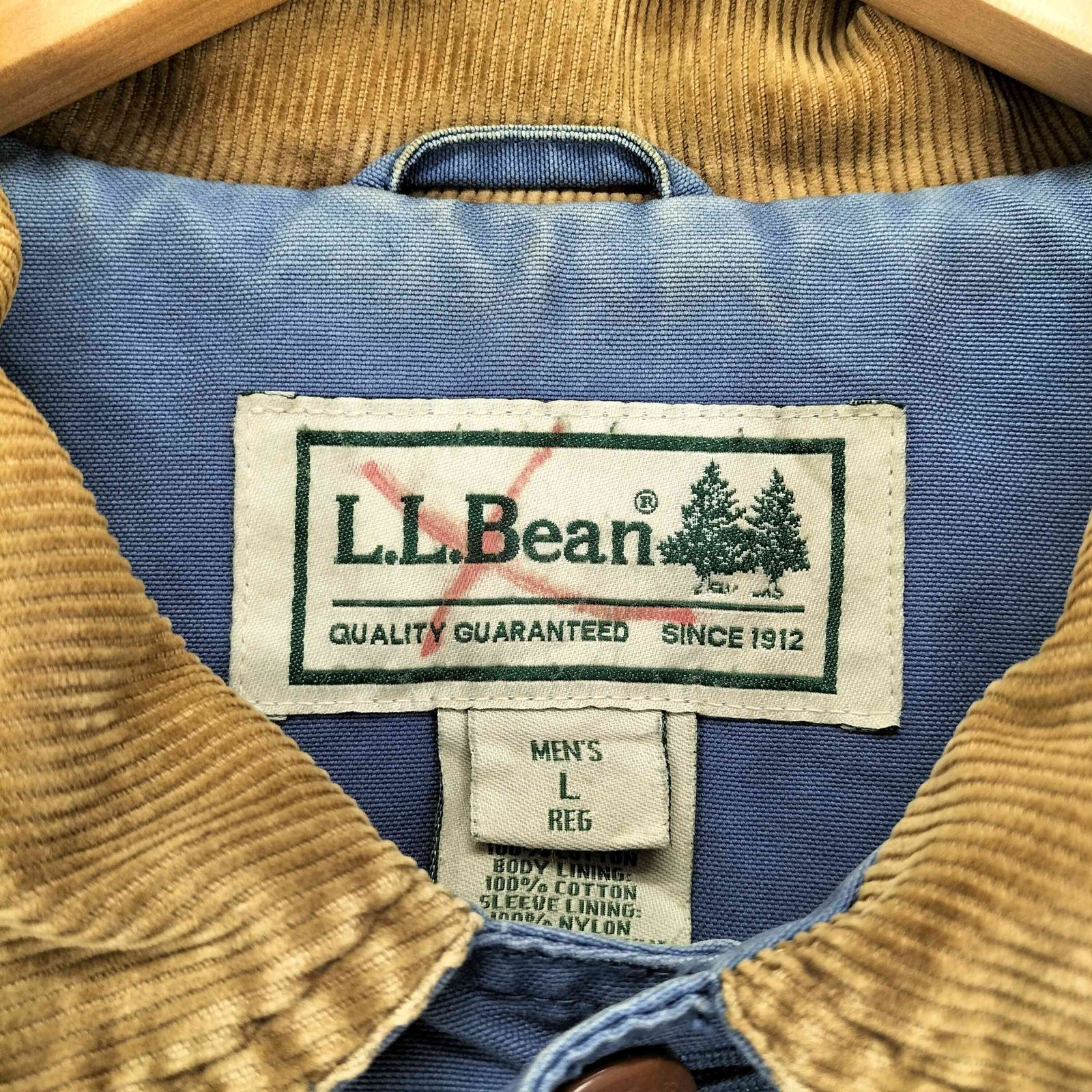 エルエルビーン L.L.Bean 00s 総柄ライナー 襟切替ハンティングジャケット メンズ L KANDAIZUMI_COM