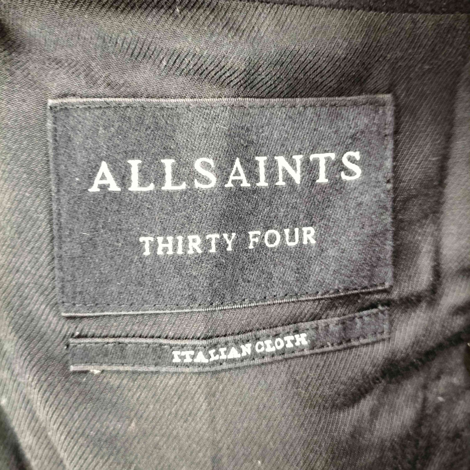 オールセインツ ALLSAINTS 襟切替ウールチェスターコート メンズ XS KANDAIZUMI_COM