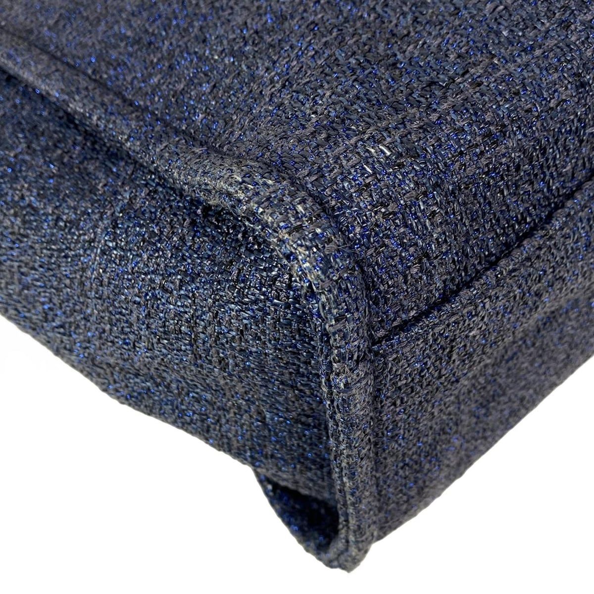 CHANEL シャネル トートバッグ ドーヴィルラインGM A66941 ネイビー×ブルー 2WAY チェーンショルダー ゴールド金具 レザー DECORATOM_COM_BR