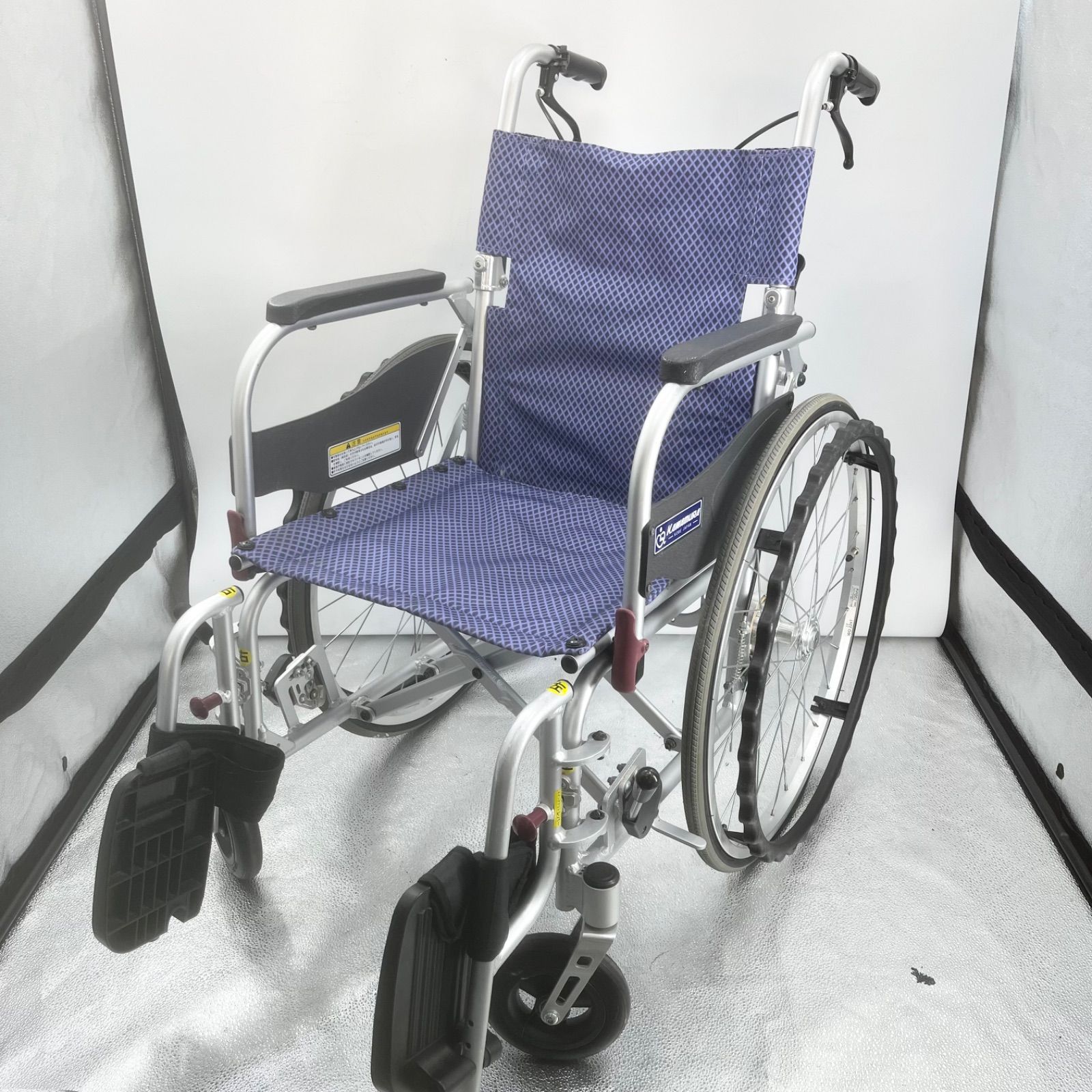 カワムラサイクル ふわりす KFP22-40SB 自走式 車いす アルミ 軽量 10.9kg 背折れ 脚部スイング