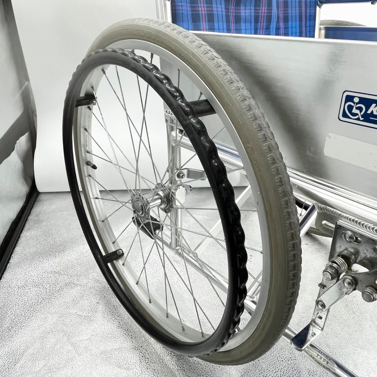 チェック柄ブルー