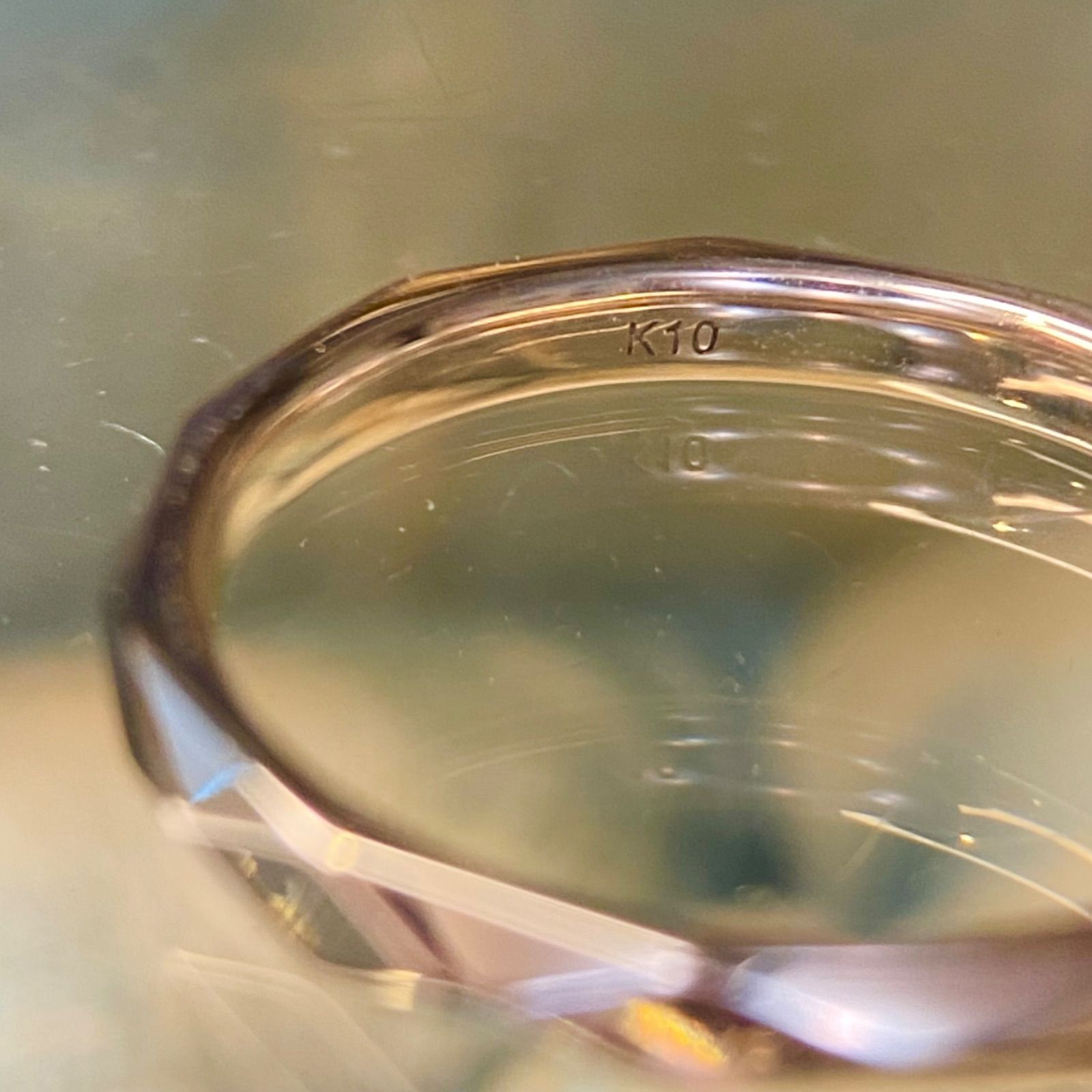 買取店 キラキラ K10 ひし形カット 甲丸リング 11号 結婚指輪 C1981 FORTGASGNV_COM_BR