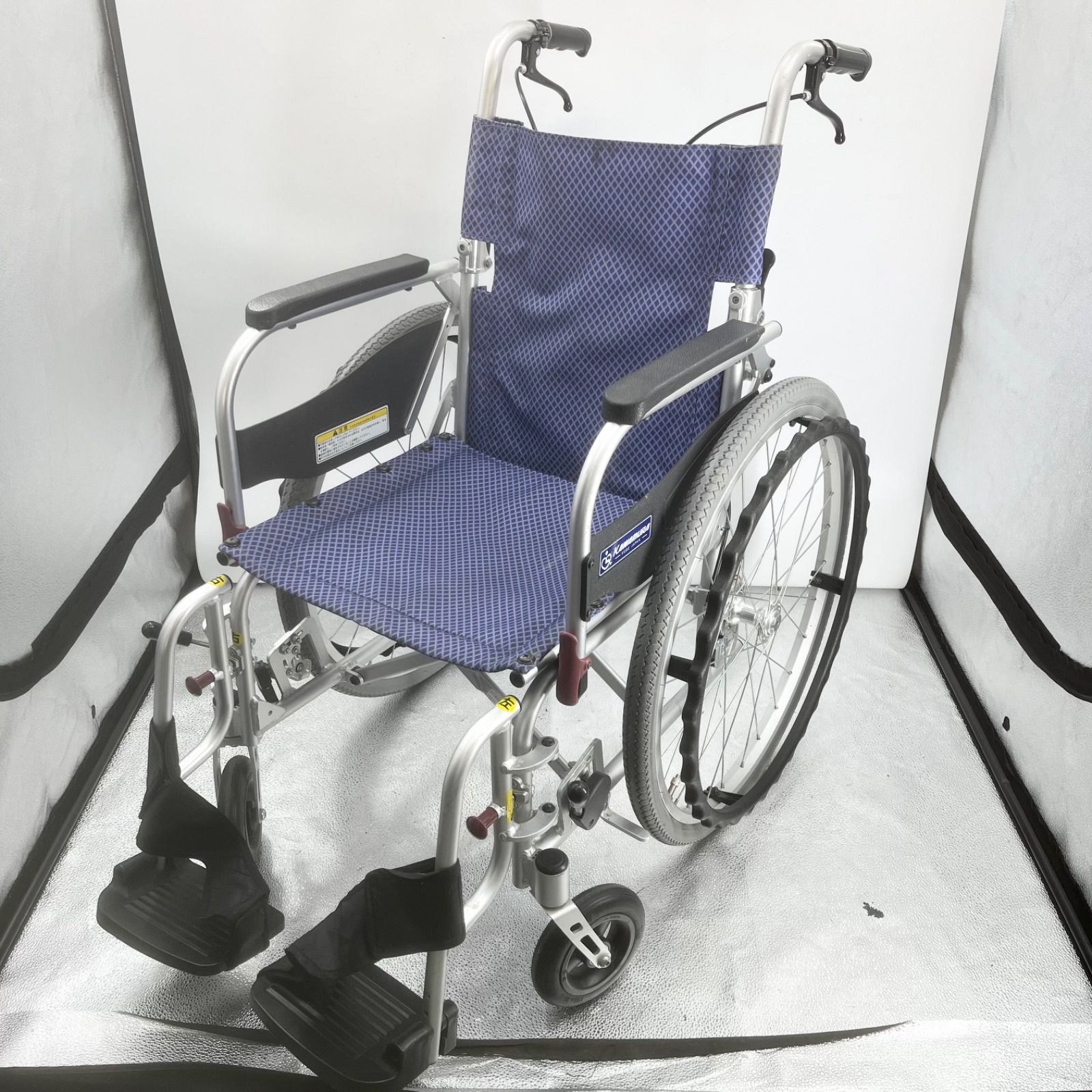 カワムラサイクル Kawamura Cycle ふわりす KFP22-40SB 軽量 自走式 車椅子 10.9kg 40cm幅
