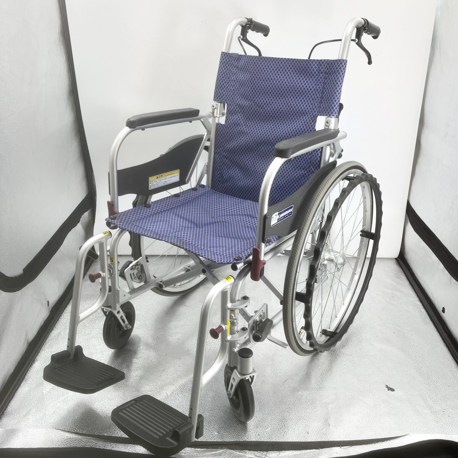 カワムラサイクル ふわりす KFP 22-40 SB 軽量自走用 車椅子 アルミ製 10.9 kg 介助ブレーキ付