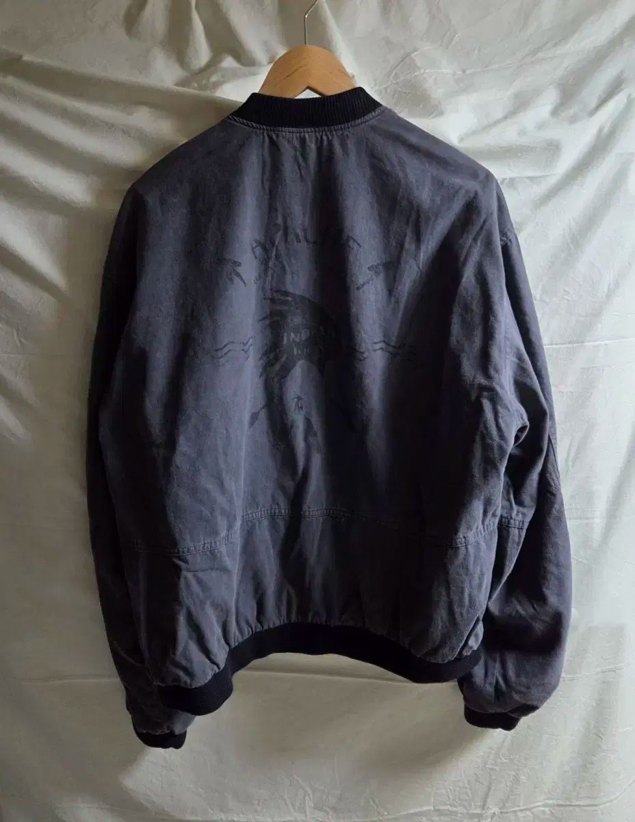 アルバン アパッチ アートワーク MA-1 アウター_PURPLE パープル ネイビー 3 100 105