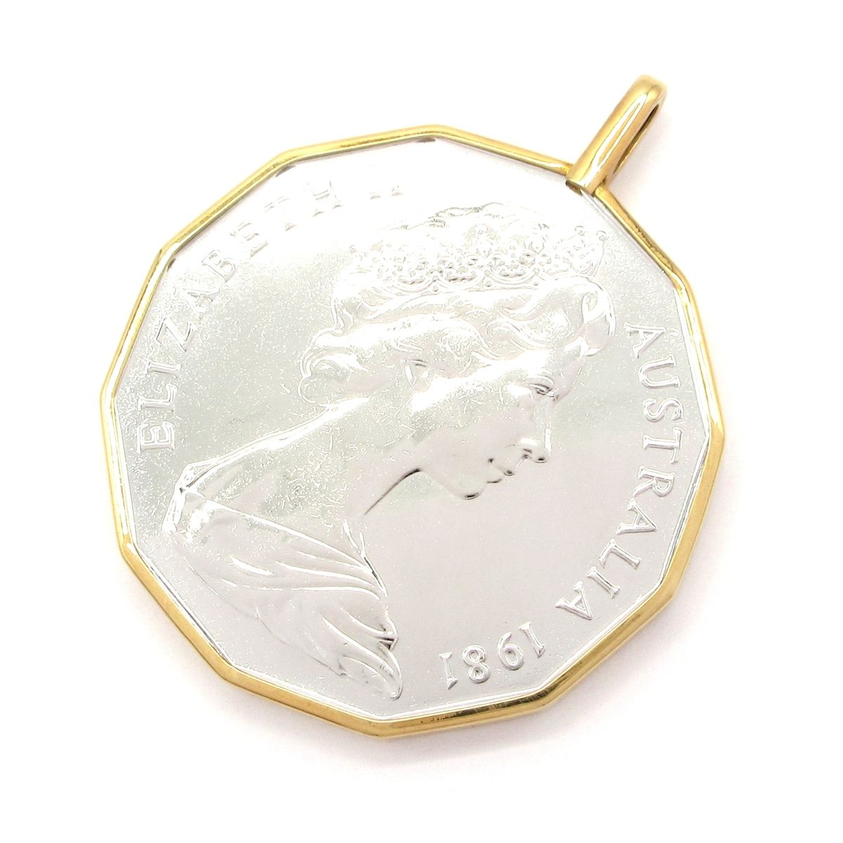 Unbranded ノーブランド ペンダントトップ K18YG×シルバー 総重量 17.0g