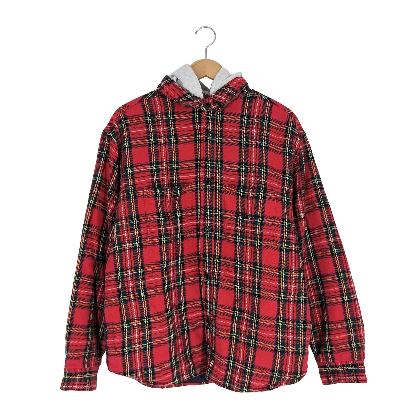 シュプリーム Supreme 23AW Tartan Flannel Hooded Shirt メンズ import M
