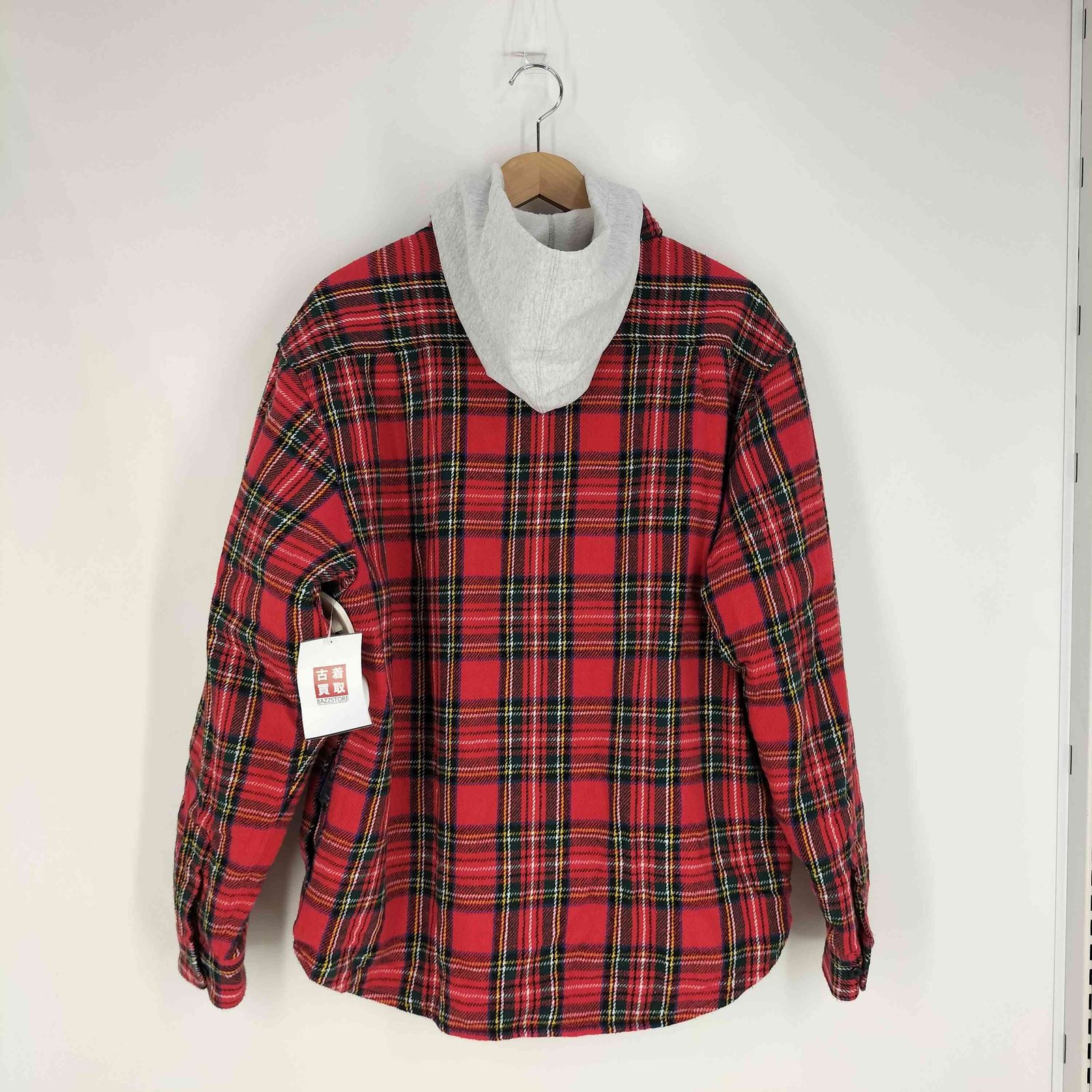 シュプリーム Supreme 23AW Tartan Flannel Hooded Shirt メンズ import M