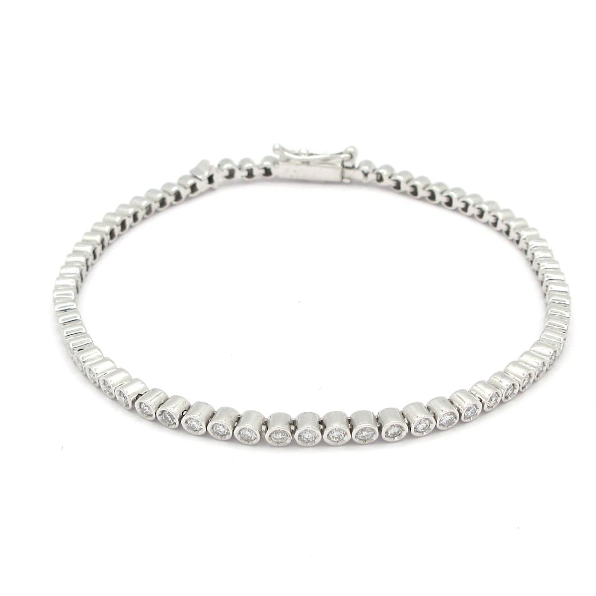 STAR JEWELRY スタージュエリー ブレスレット テニス ブレスレット K18WG×ダイヤモンド ダイヤ0.87カラット