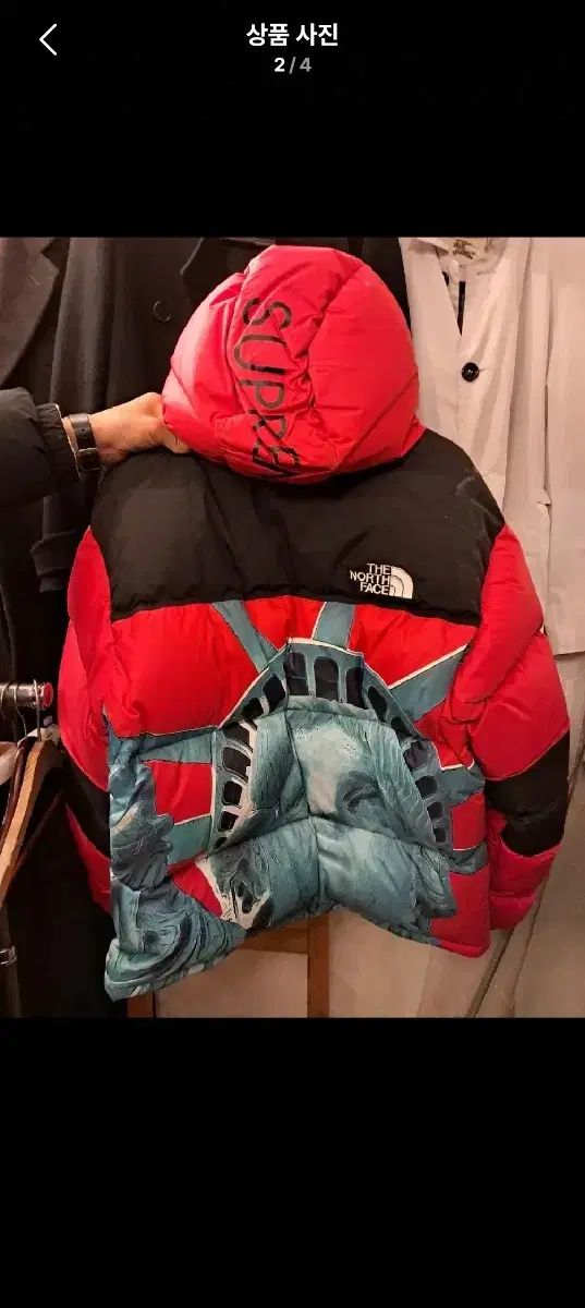 ノースフェイス リバティ IN OUR COSMOS ヌプシ ダウン レッド 700