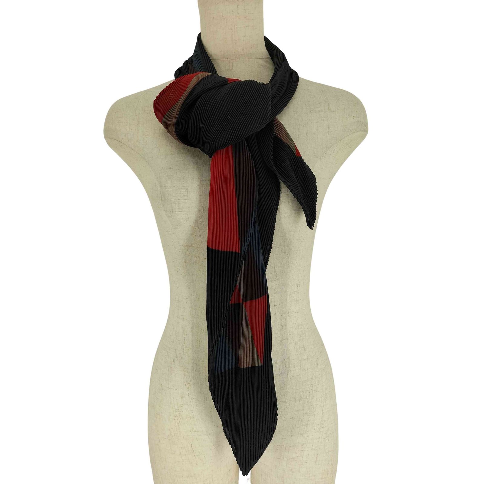 ミー イッセイミヤケ me ISSEY MIYAKE 12 AW ジオメトリック 変形 ストール レディース 表記無